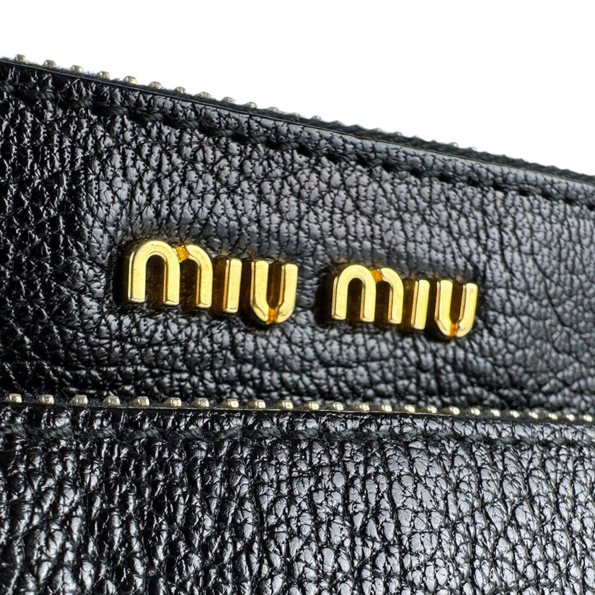 Miu Miu Black Leather Shoulder Bag (Pre-Owned)