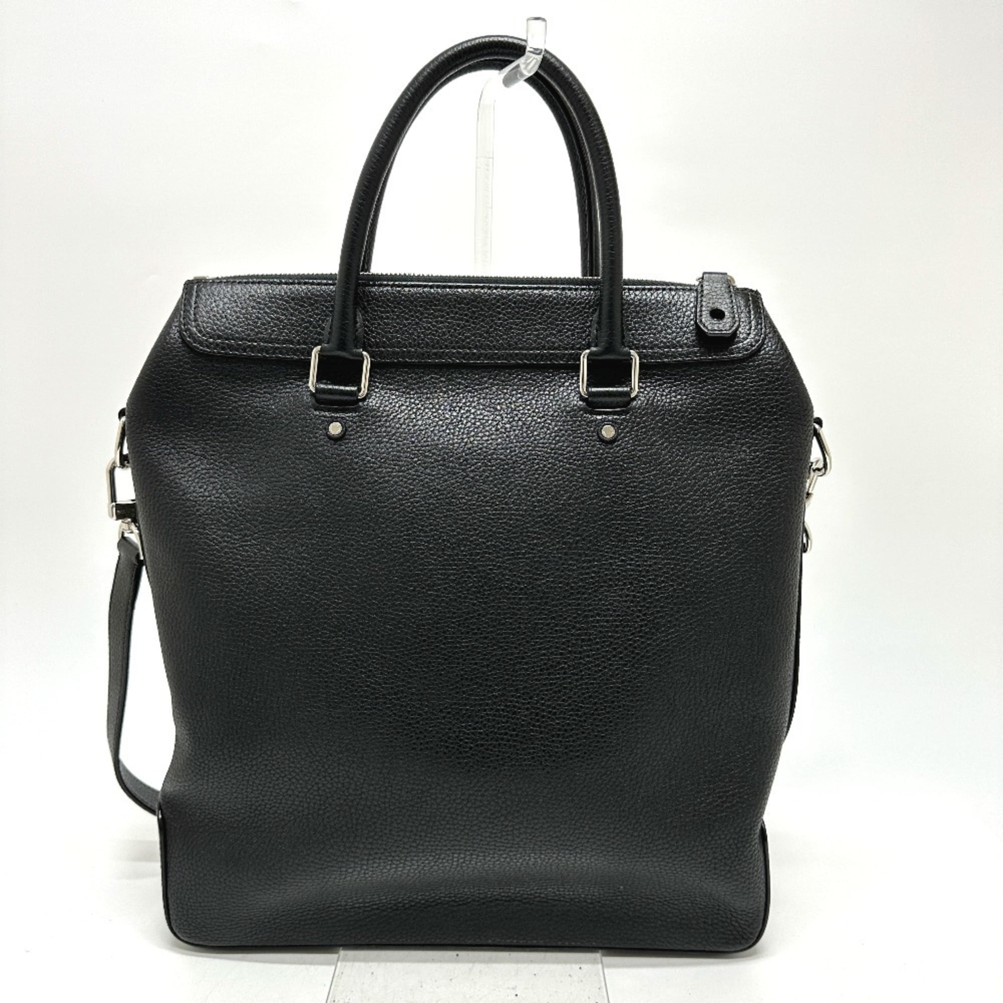 Louis Vuitton Black Leather Tote Bag (Pre-Owned)