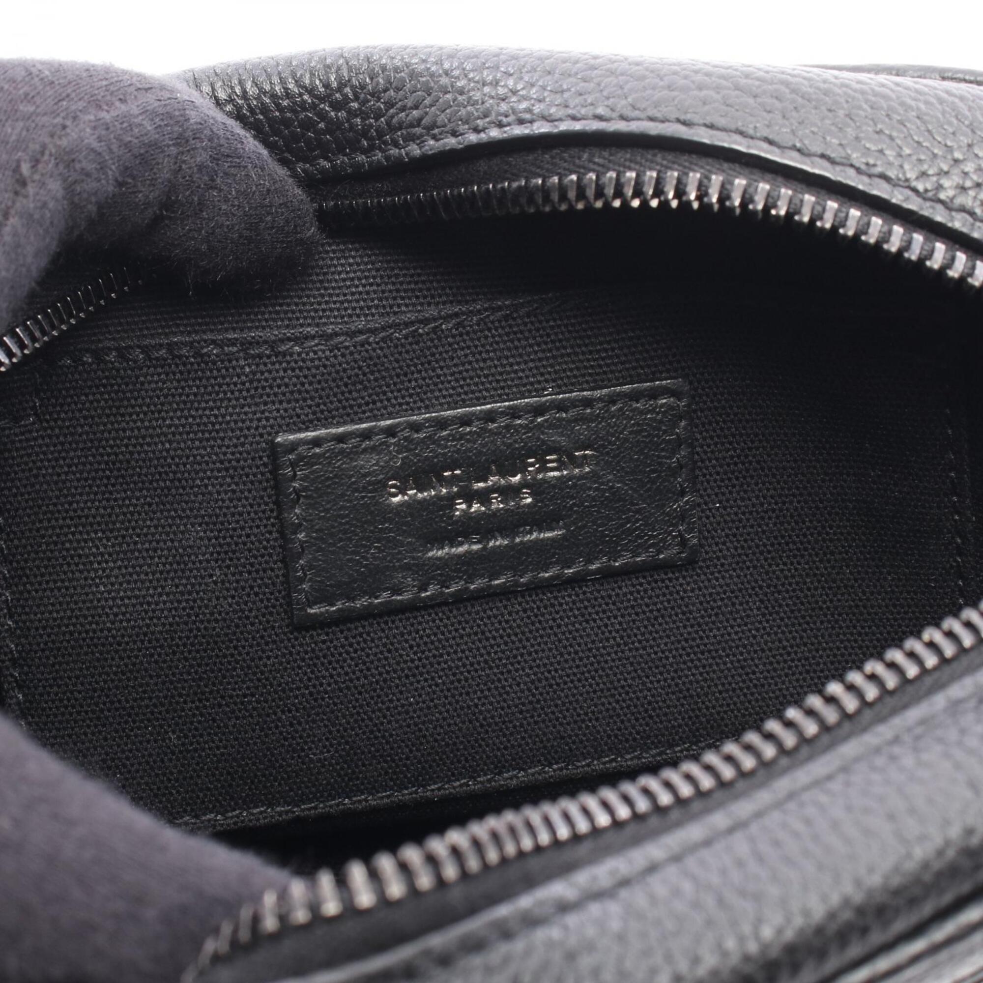 Yves Saint Laurent Black Leather Handbag Shoulder Bag (Pre-Owned)