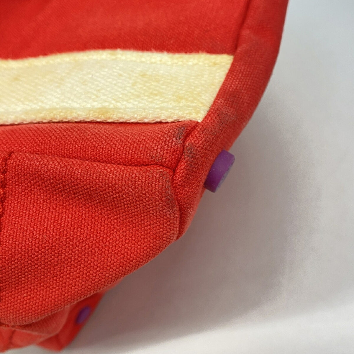 Chanel Red Color Canvas Tote Bag (Pre-Owned)