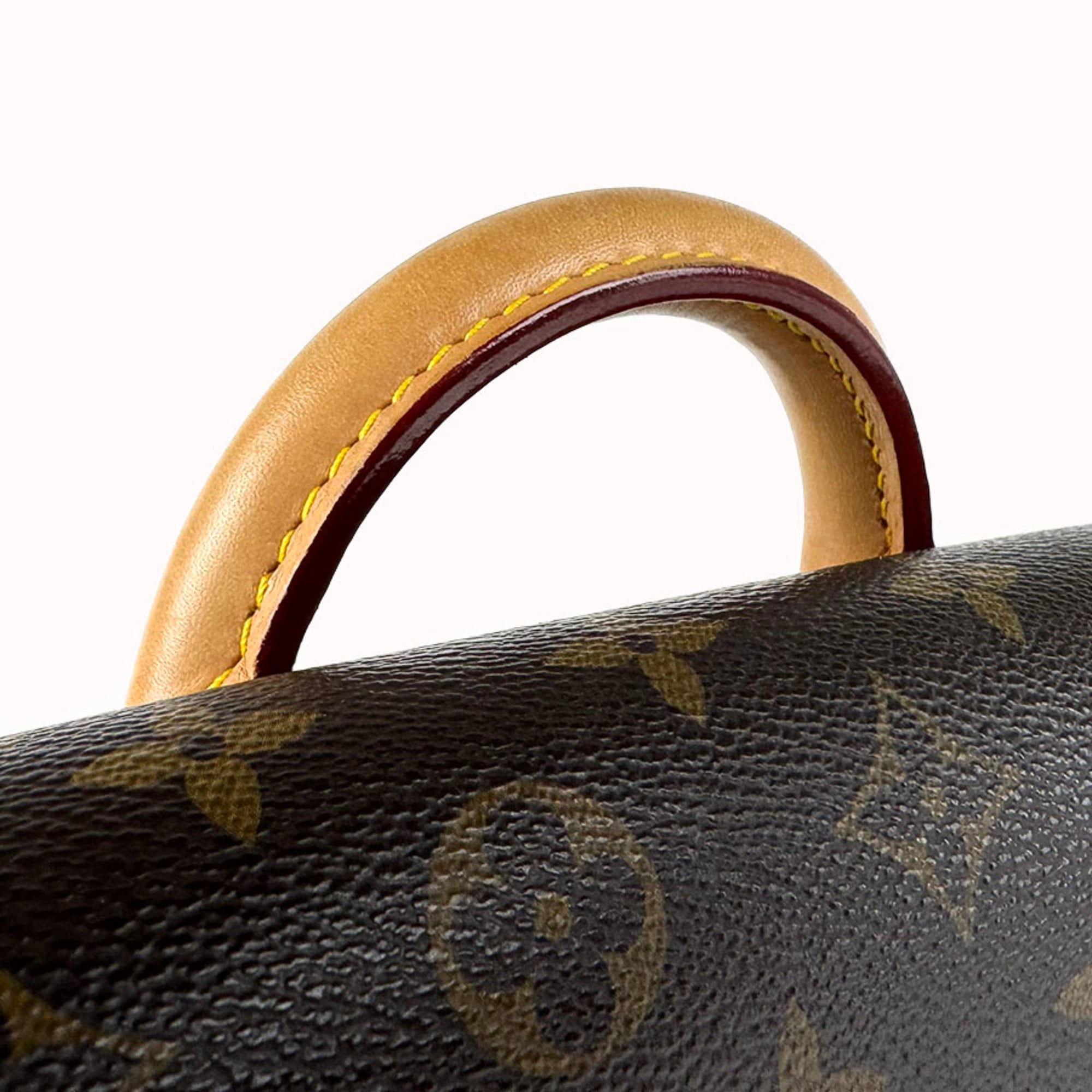 Louis Vuitton Brown Monogram Red Color Monogram Leather Shoulder Bag (Pre-Owned)
