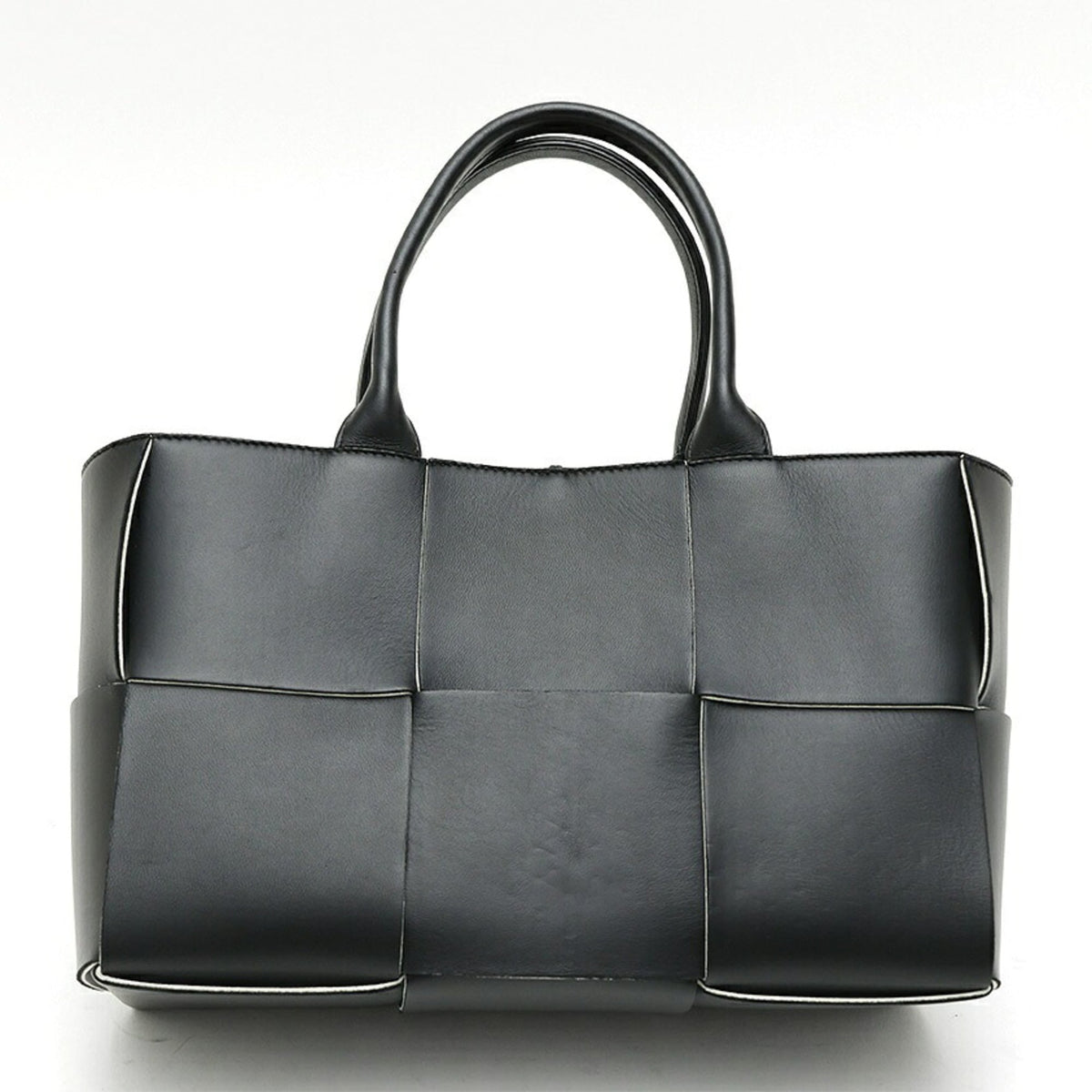 Bottega Veneta Black Intrecciato Tote Bag (Pre-Owned)