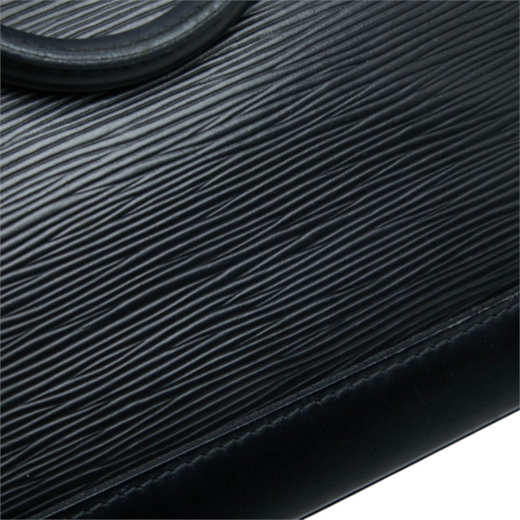 Louis Vuitton Black Noir Leather Handbag (Pre-Owned)