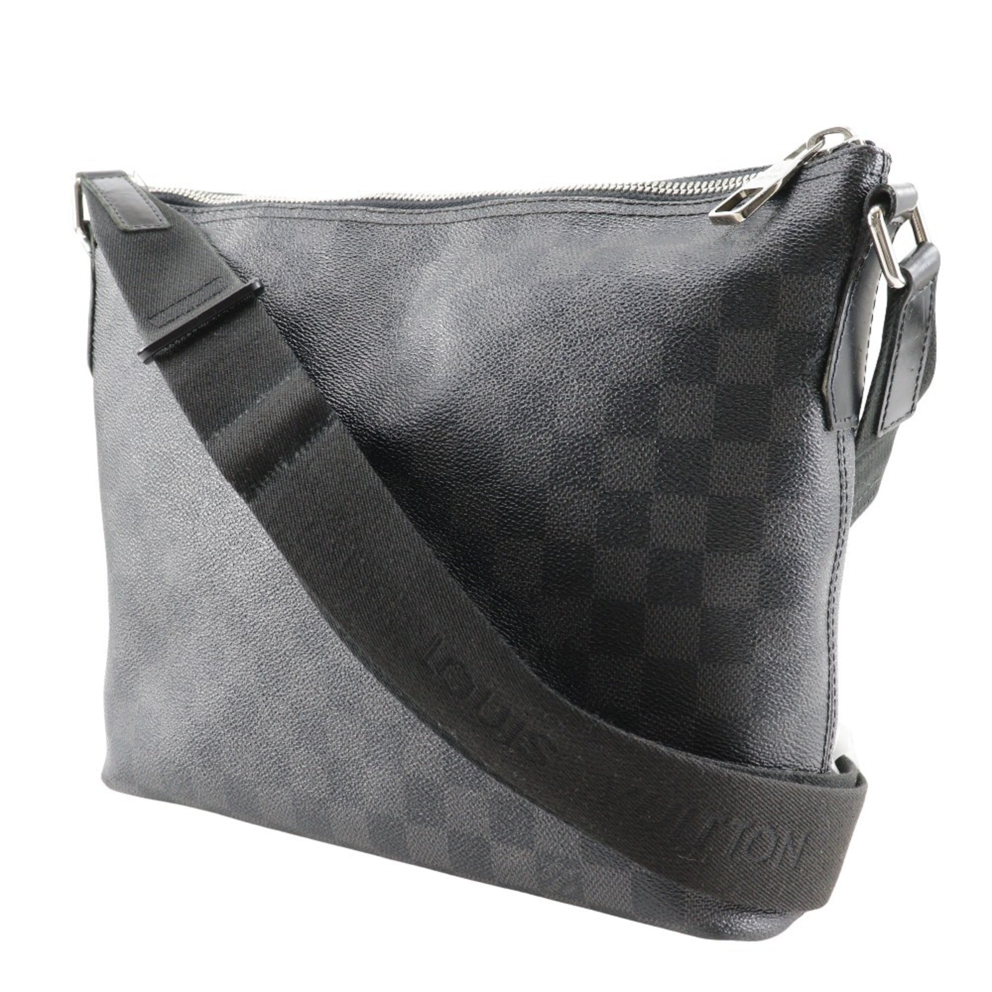 Louis Vuitton Black Damier Graphite Canvas Shoulder Bag (Pre-Owned)