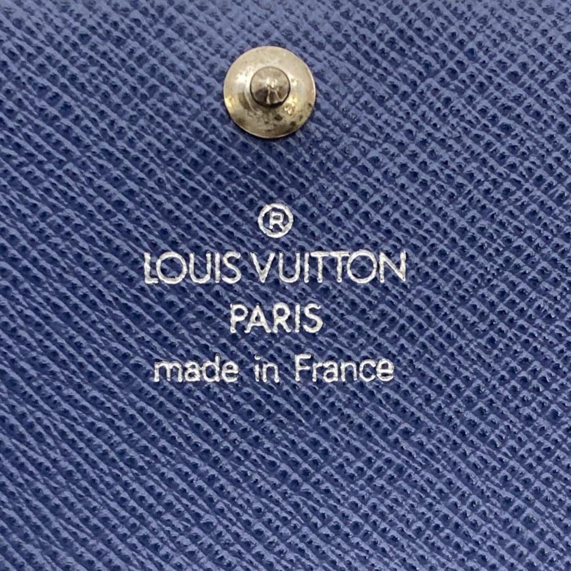 Louis Vuitton Blue Epi Leather Wallet (Bi-Fold) (Pre-Owned)