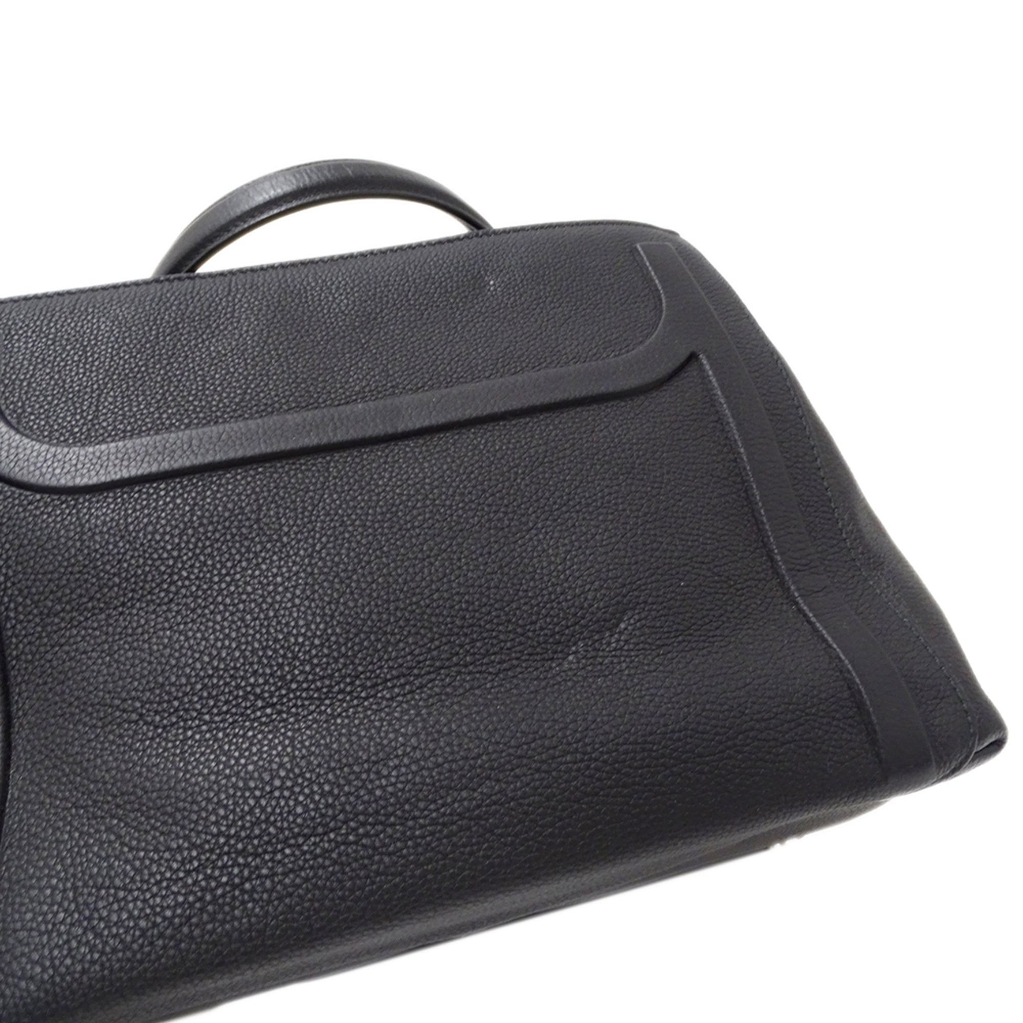 Bvlgari Black Leather Handbag Shoulder Bag (Pre-Owned)