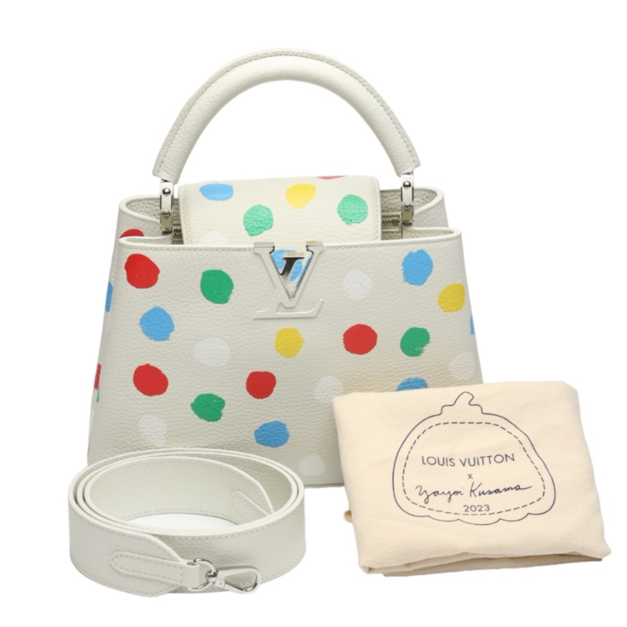 Louis Vuitton White Handbag Shoulder Bag (Pre-Owned)