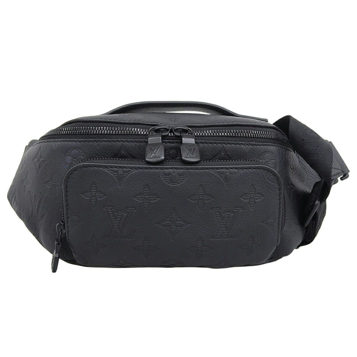 Louis Vuitton Monogram Shadow Black Noir Leather Sling Bag (Pre-Owned)