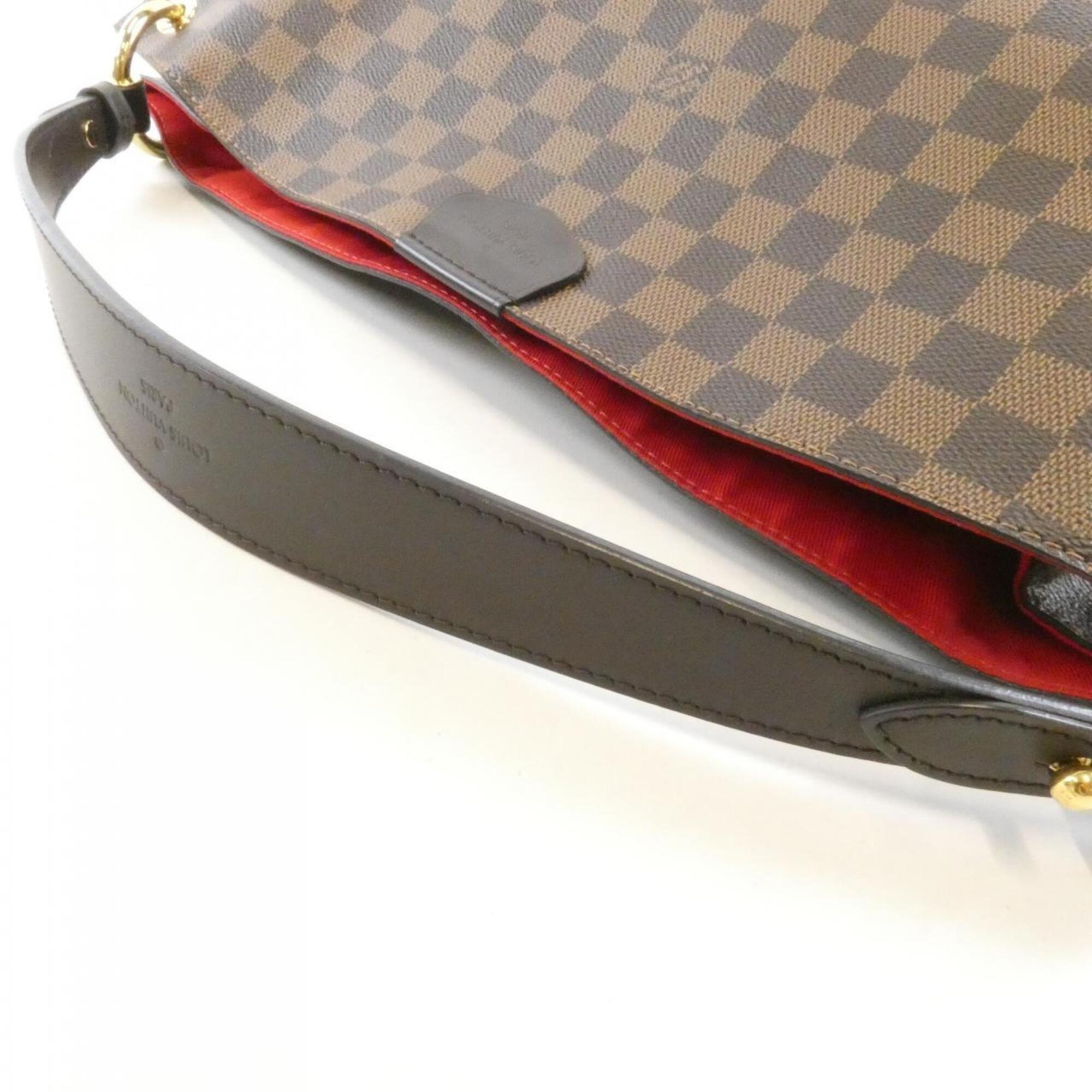 Louis Vuitton Brown Coated Canvas Shoulder Bag (Pre-Owned)