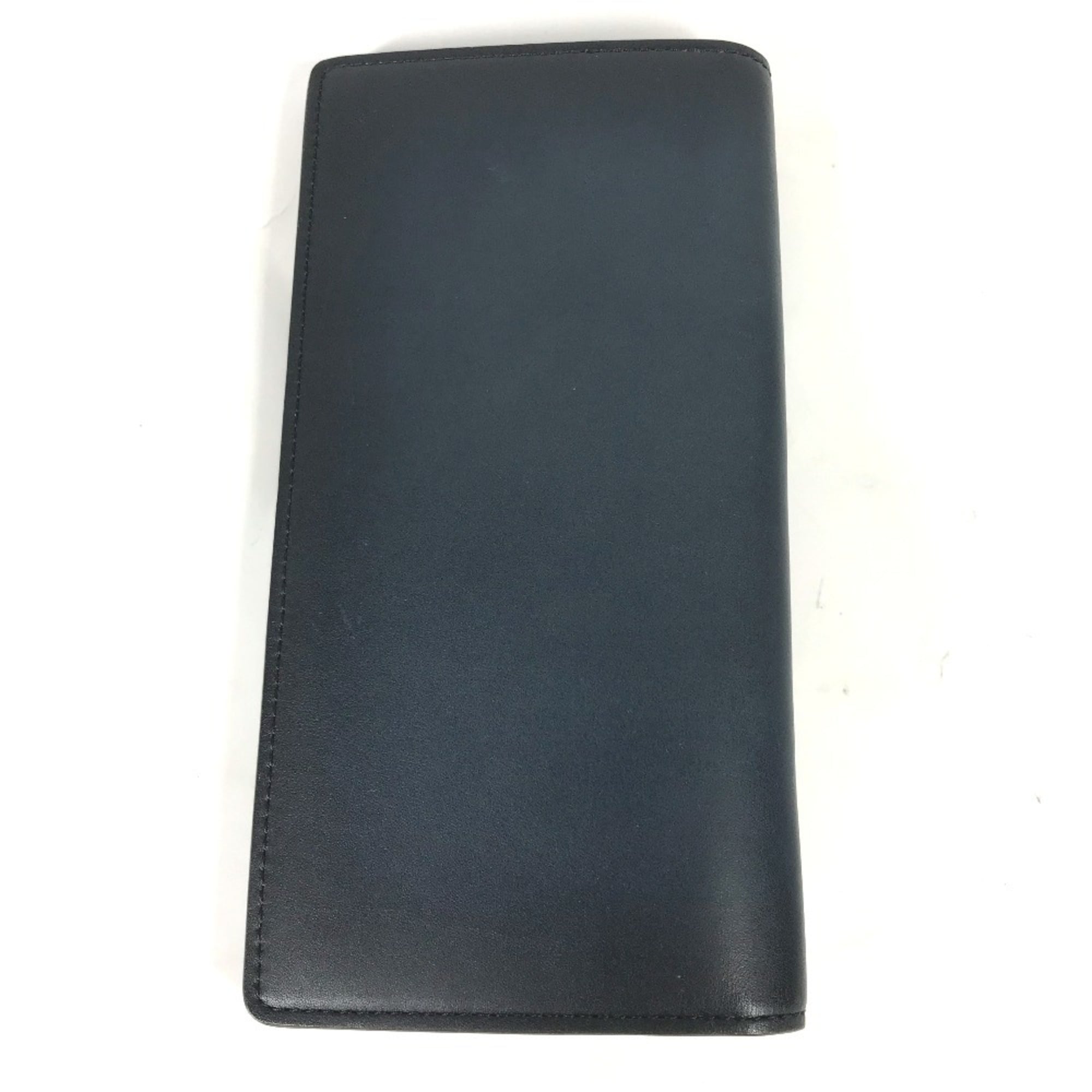 Louis Vuitton Ombre Navy Leather Long Wallet (Bi-Fold) (Pre-Owned)
