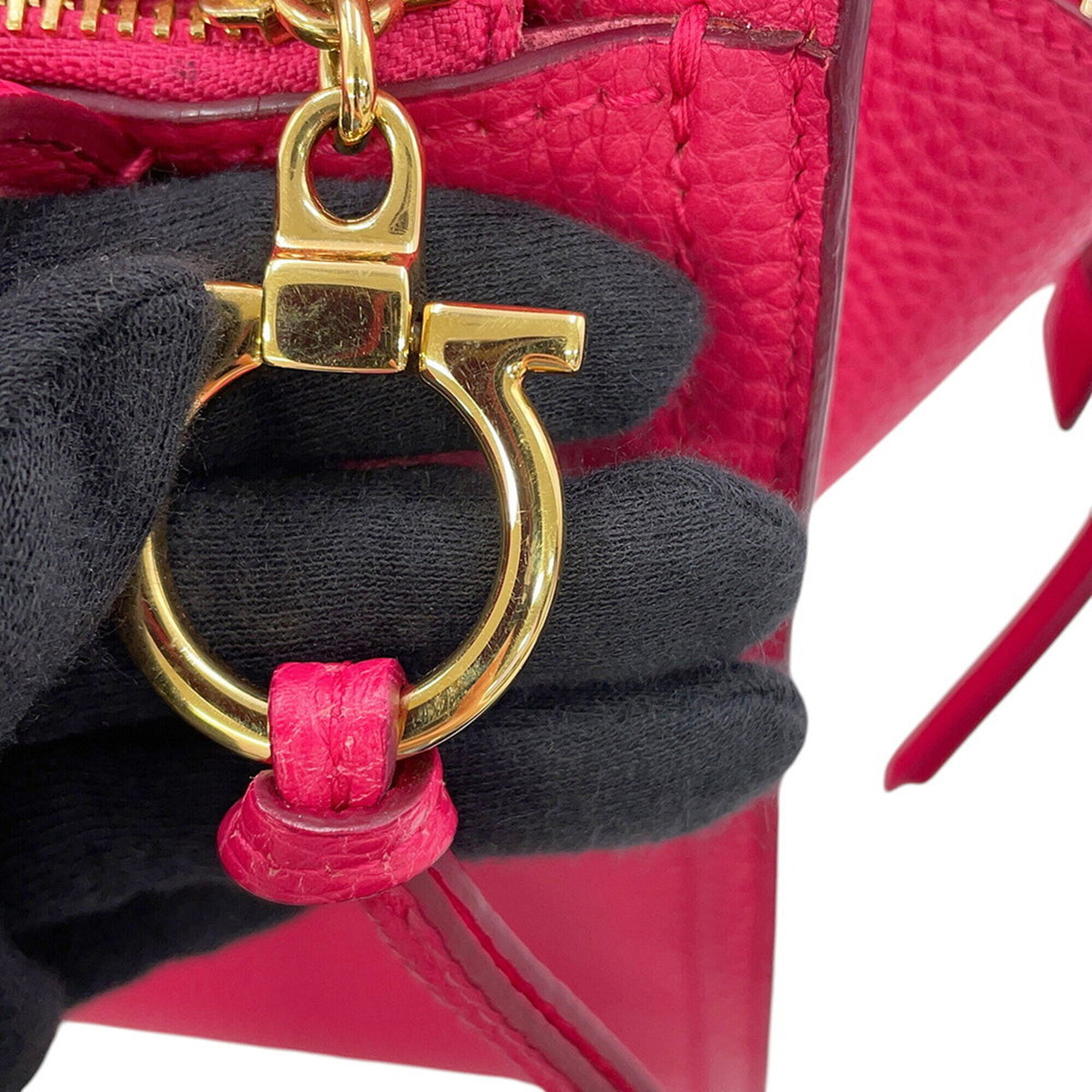 Salvatore Ferragamo Pink Leather Handbag (Pre-Owned)