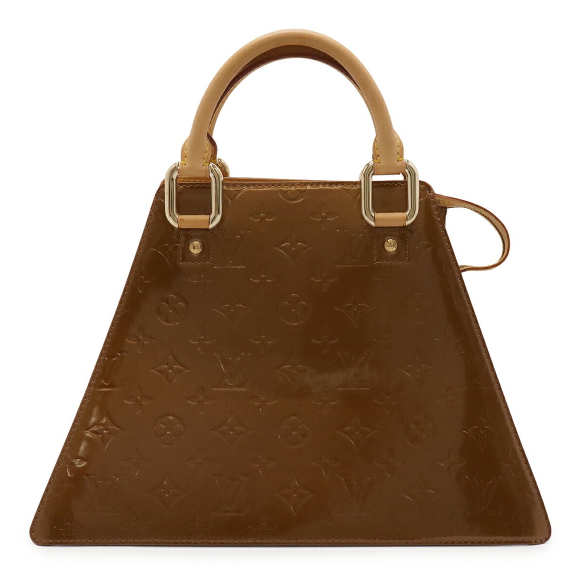 Louis Vuitton Bronze Leather Handbag (Pre-Owned)