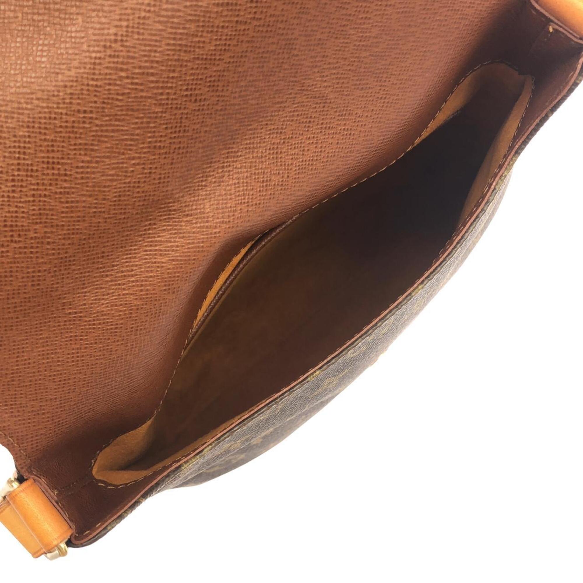 Louis Vuitton Brown Coated Canvas Shoulder Bag (Pre-Owned)