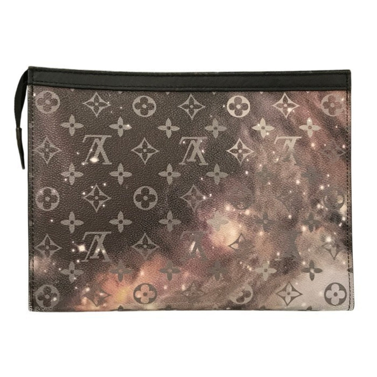 Louis Vuitton Black Gray Clutch Bag Pochette (Pre-Owned)