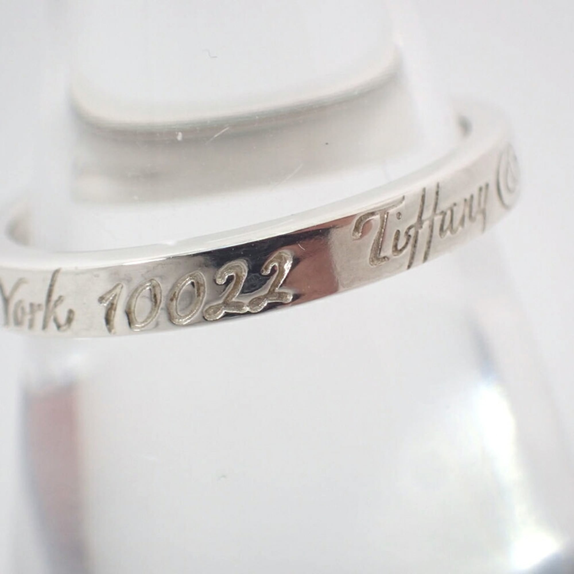 Tiffany Silver Sterling Silver 925 Band Ring (Pre-Owned)