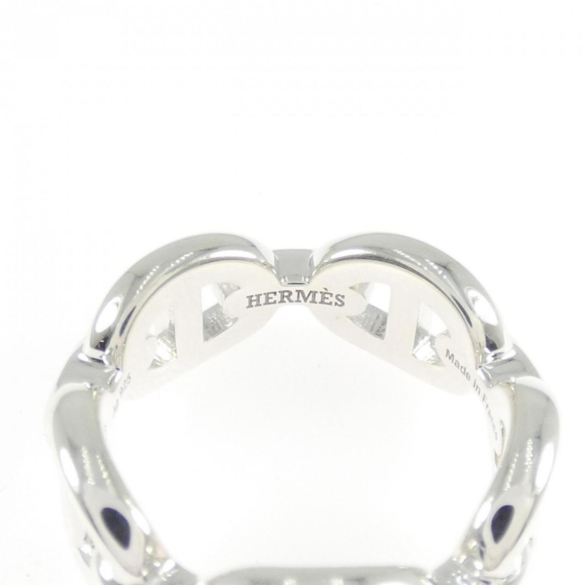 Hermes Chaine D'ancre Silver 925 Band Ring (Pre-Owned)