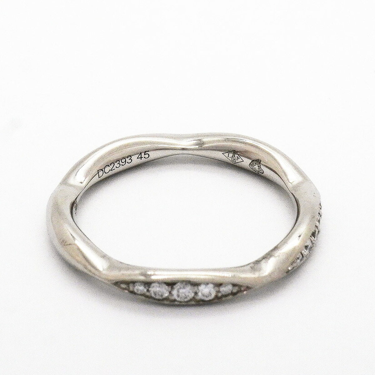 Chanel Platinum 950 Band Ring (Pre-Owned)