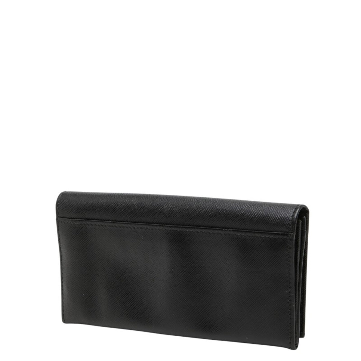 Salvatore Ferragamo Black Leather Long Wallet (Bi-Fold) (Pre-Owned)