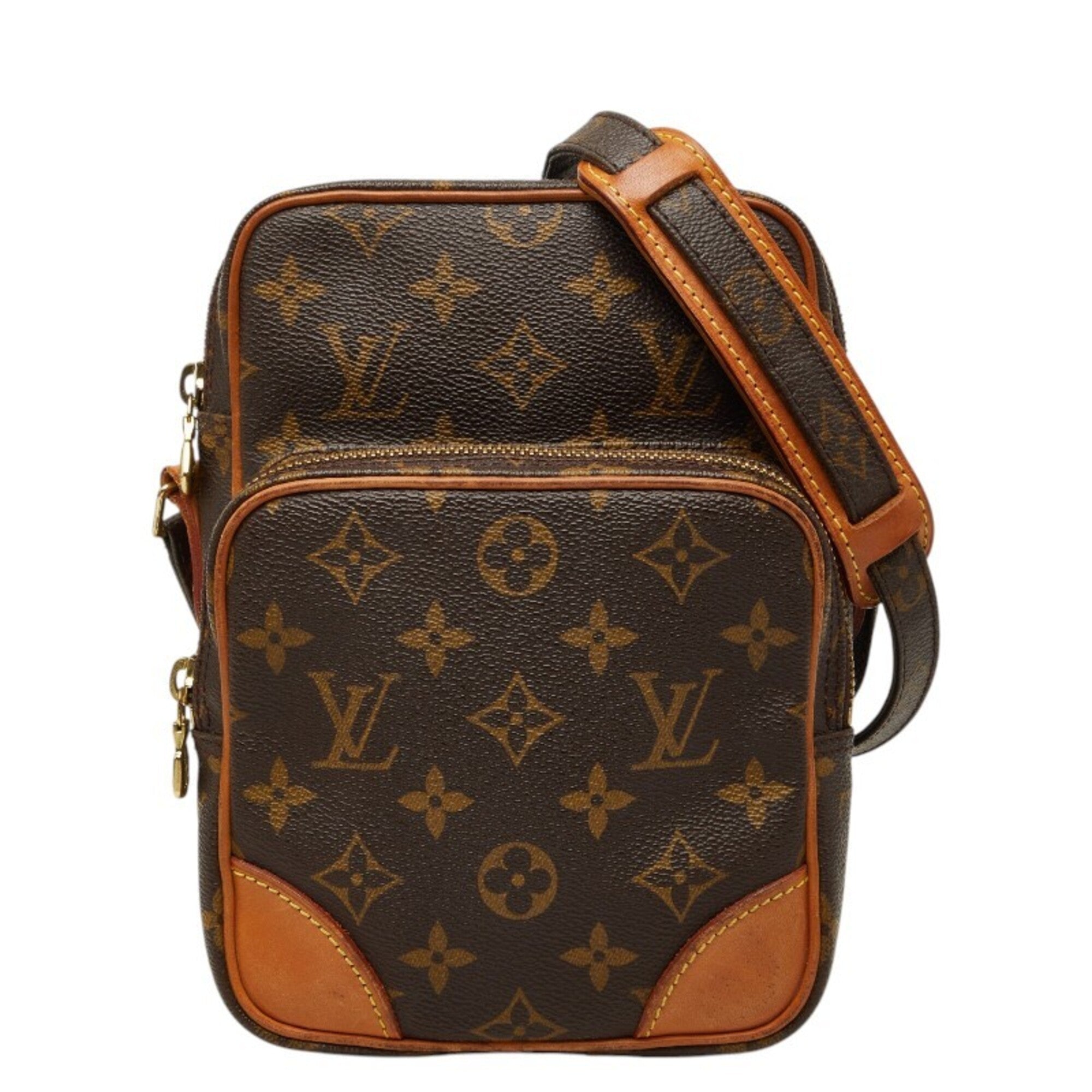 Louis Vuitton Brown Pvc Leather Shoulder Bag (Pre-Owned)