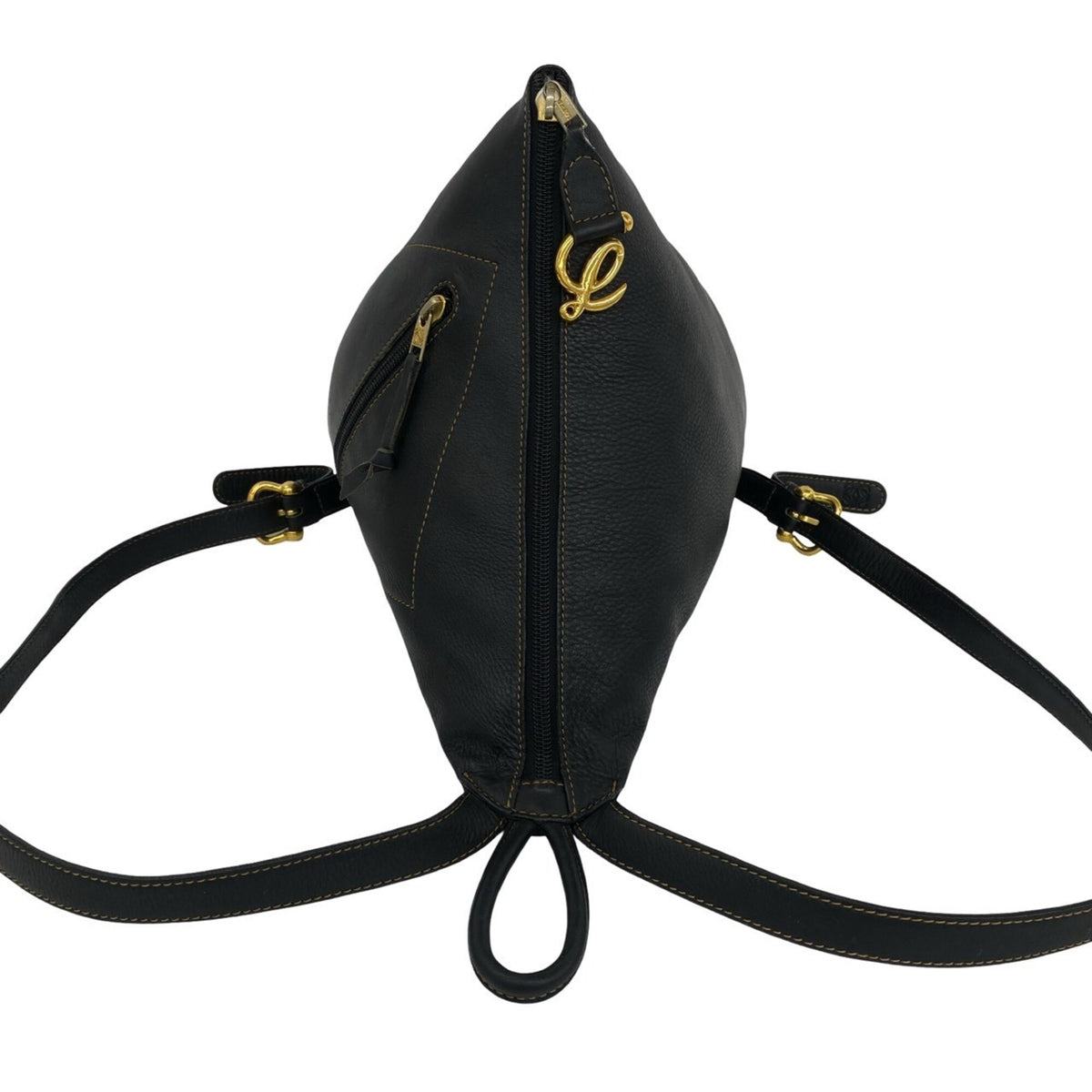 Loewe Black Leather Backpack (Pre-Owned)