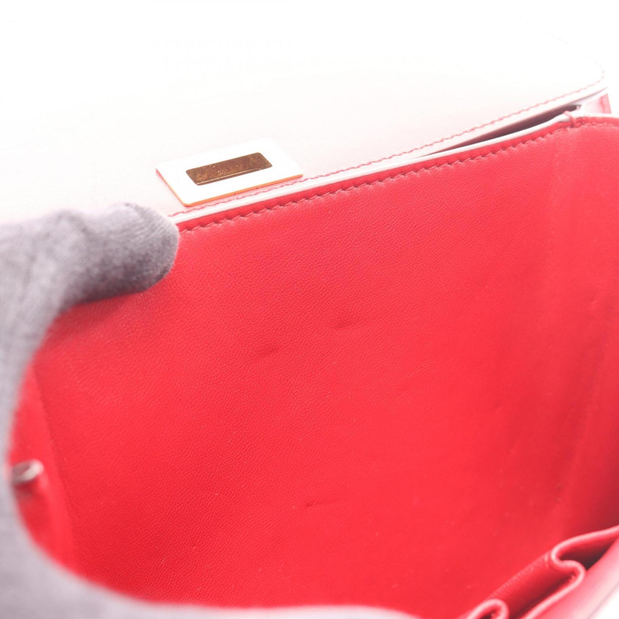 Celine Red Color Leather Handbag Shoulder Bag (Pre-Owned)