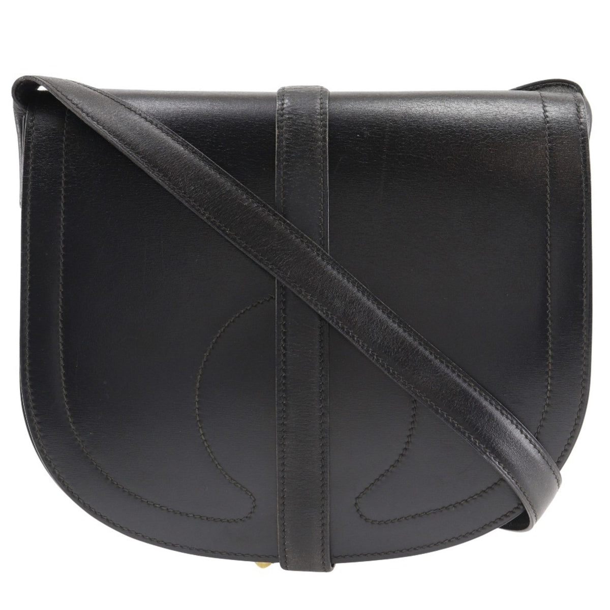 Hermes Box Calf Leather Shoulder Bag (Pre-Owned)