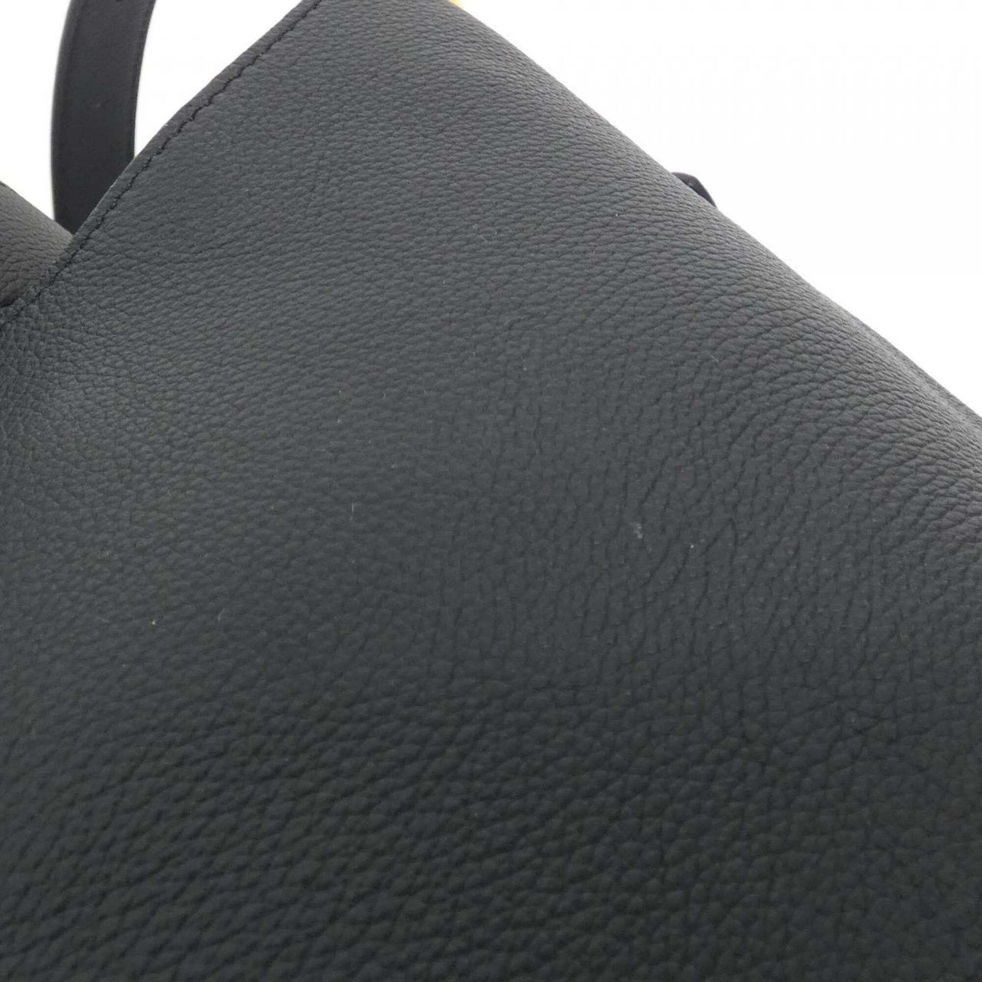 Louis Vuitton Black Leather Pouch Shoulder Bag (Pre-Owned)