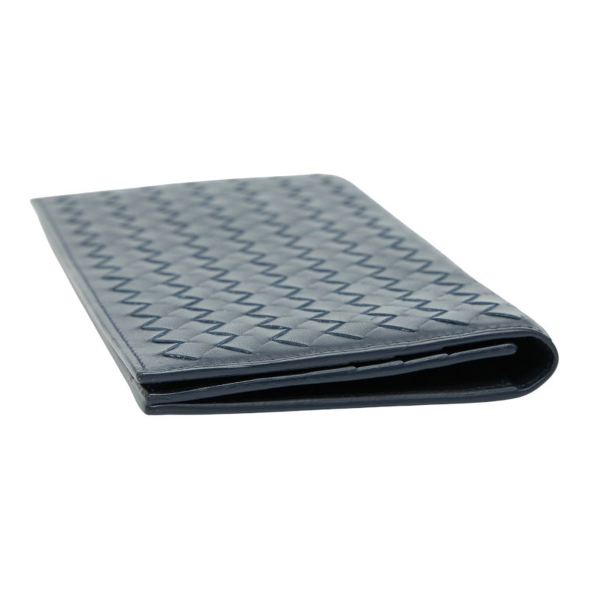 Bottega Veneta Navy Leather Wallet (Bi-Fold) (Pre-Owned)