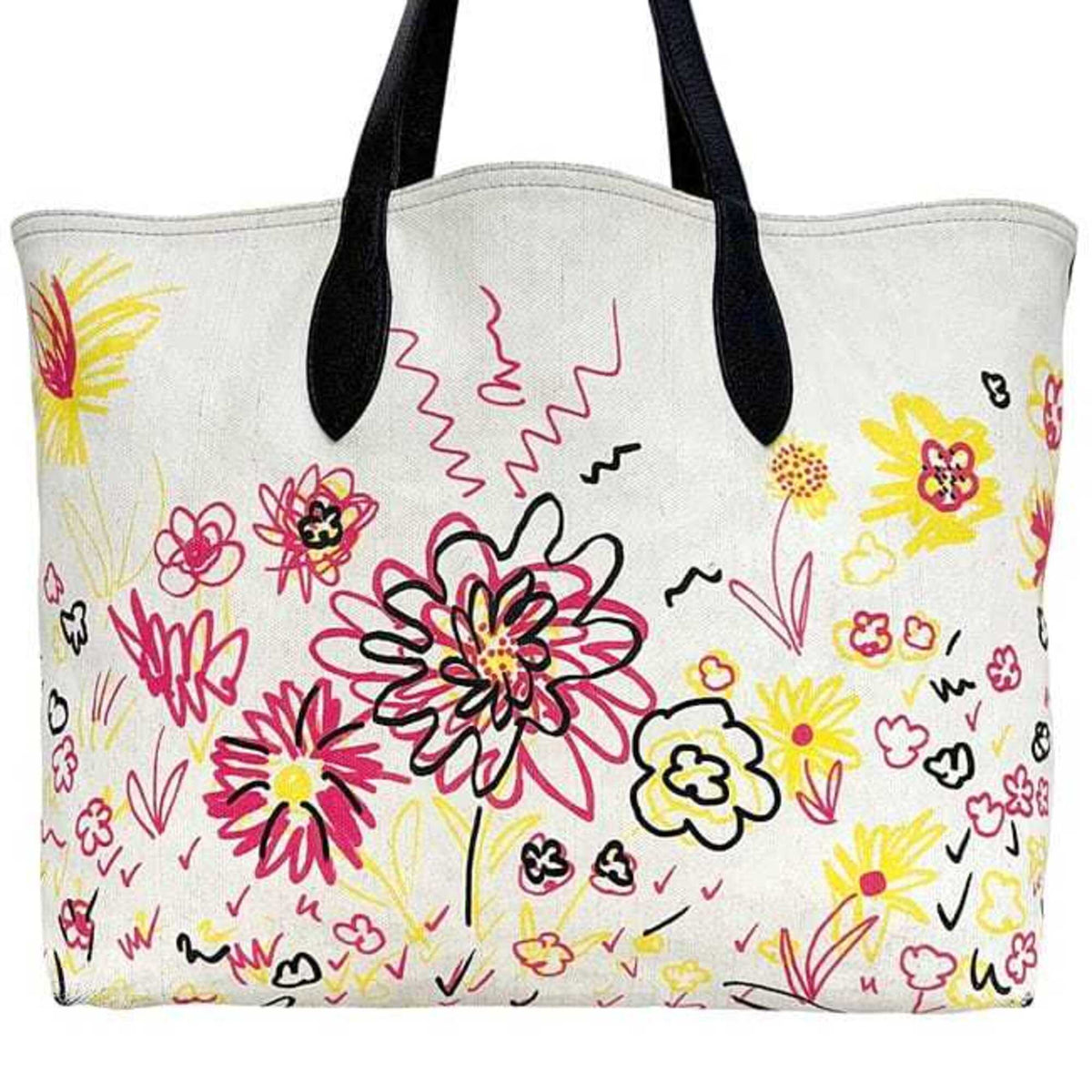 Burberry Beige White Pvc Leather Tote Bag (Pre-Owned)