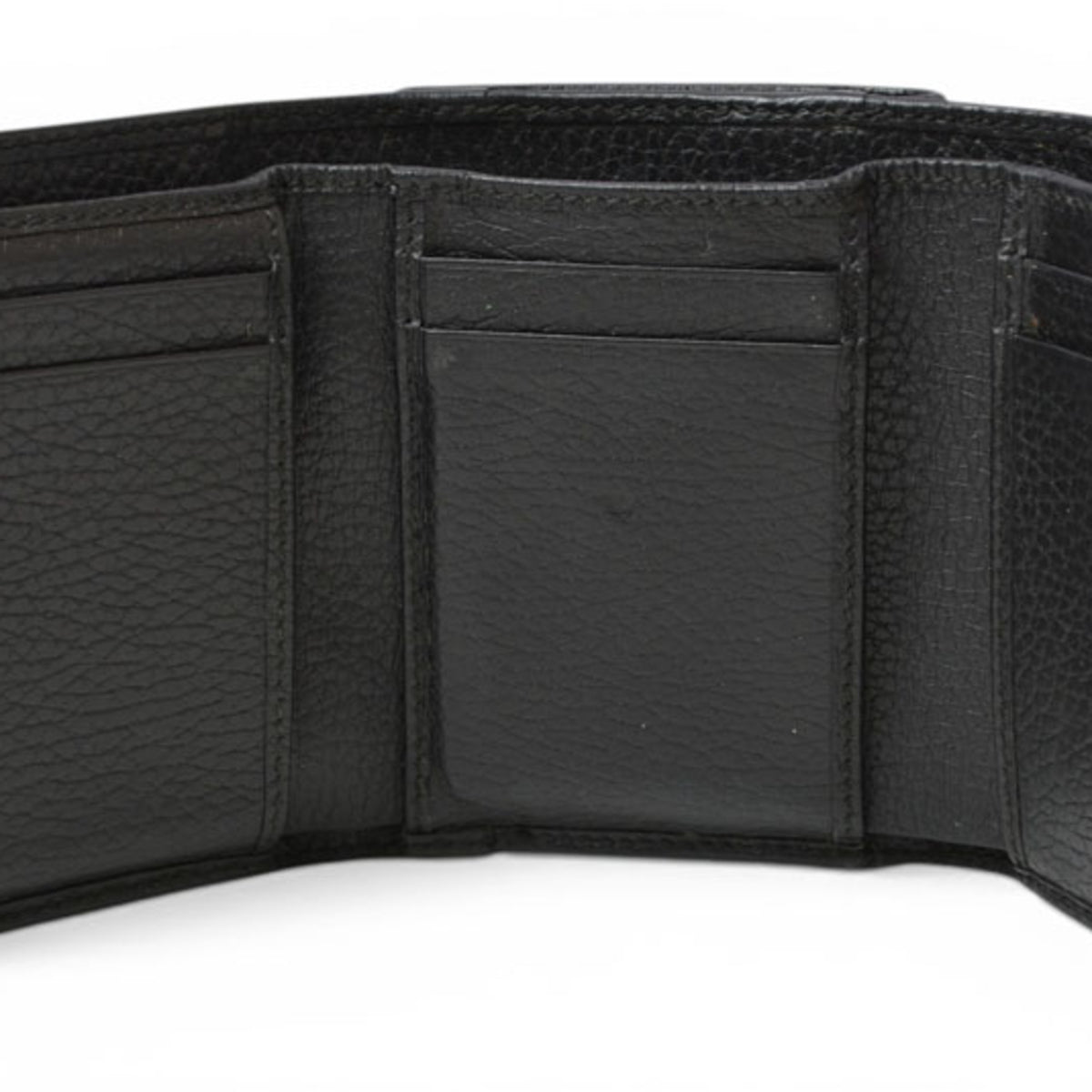 Gucci Black Leather Wallet (Tri-Fold) (Pre-Owned)