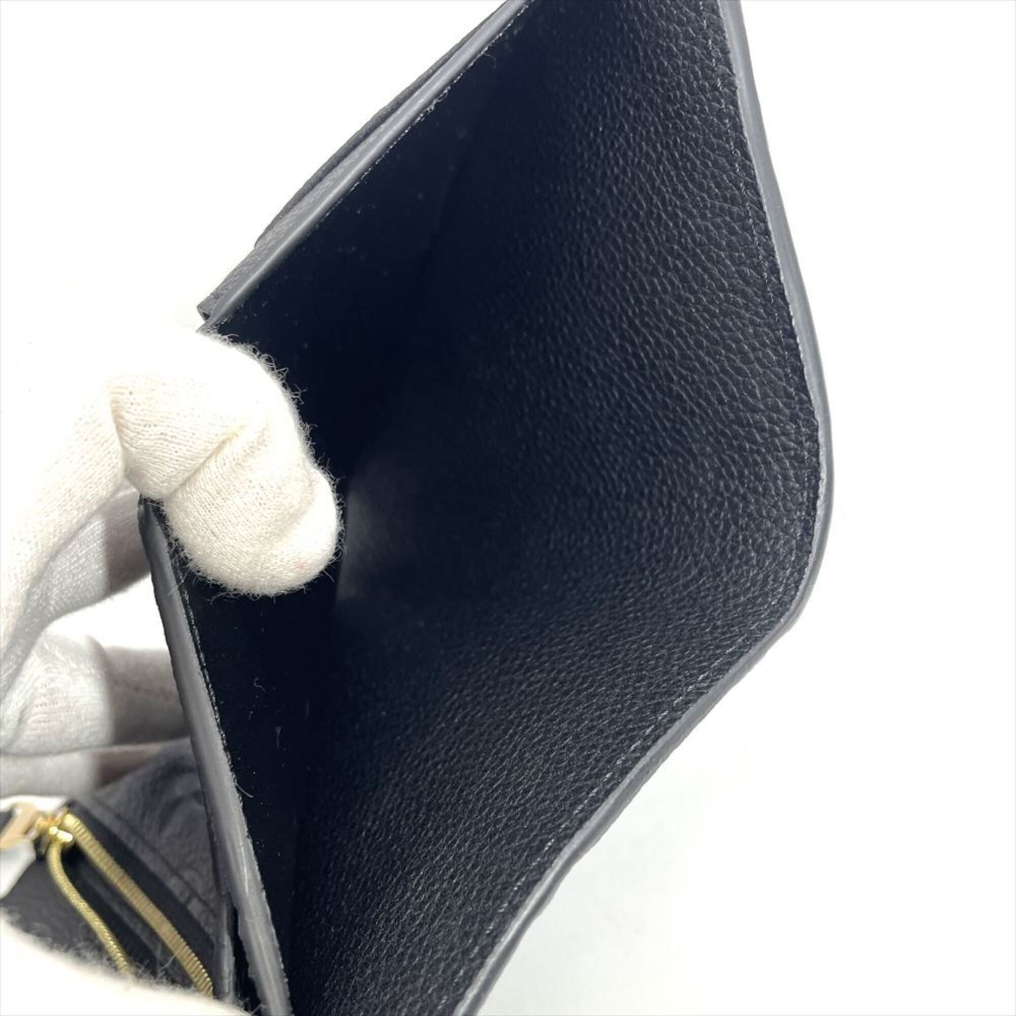 Louis Vuitton Black Monogram Monogram Empreinte Wallet (Tri-Fold) (Pre-Owned)