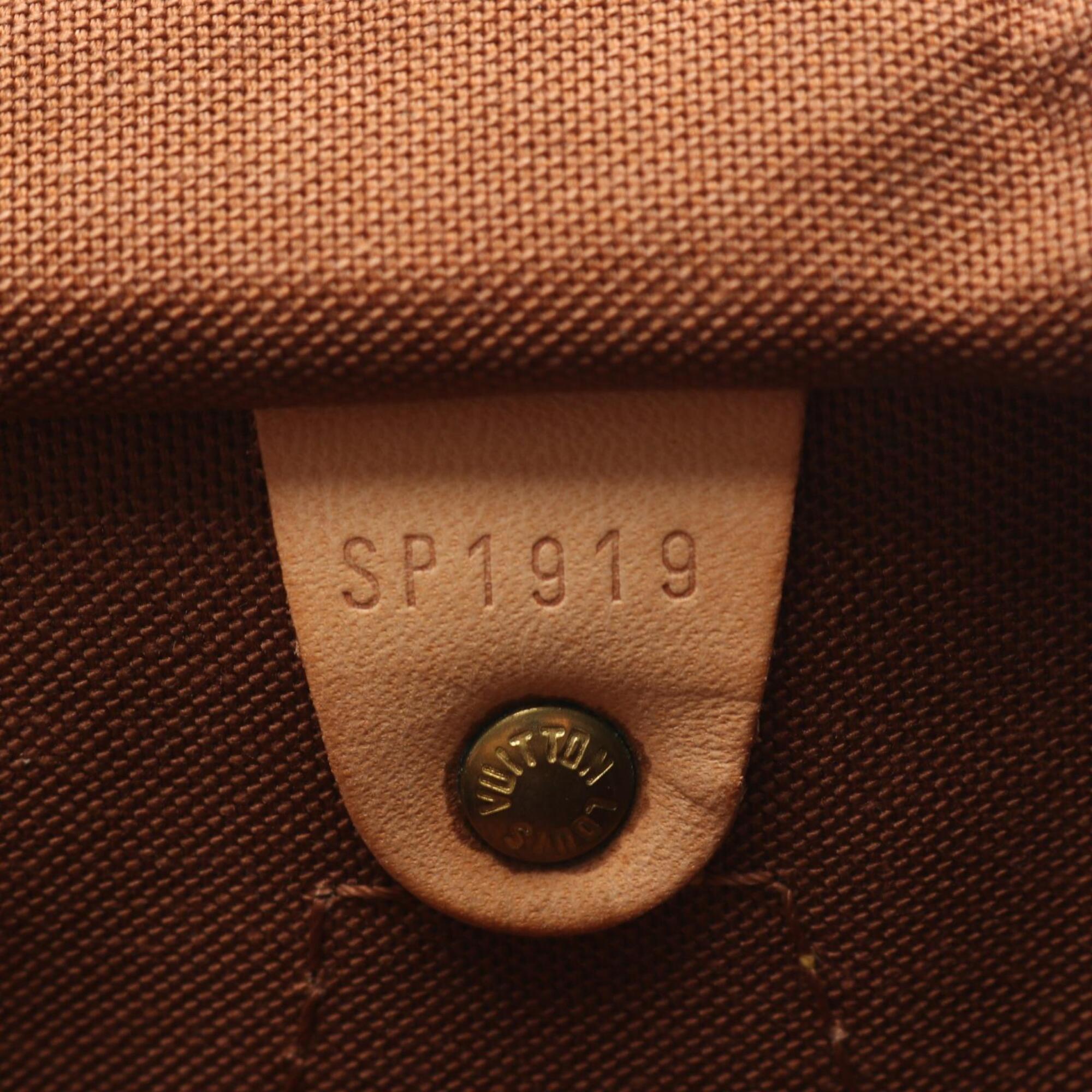 Louis Vuitton Brown Monogram Coated Canvas Leather Handbag (Pre-Owned)