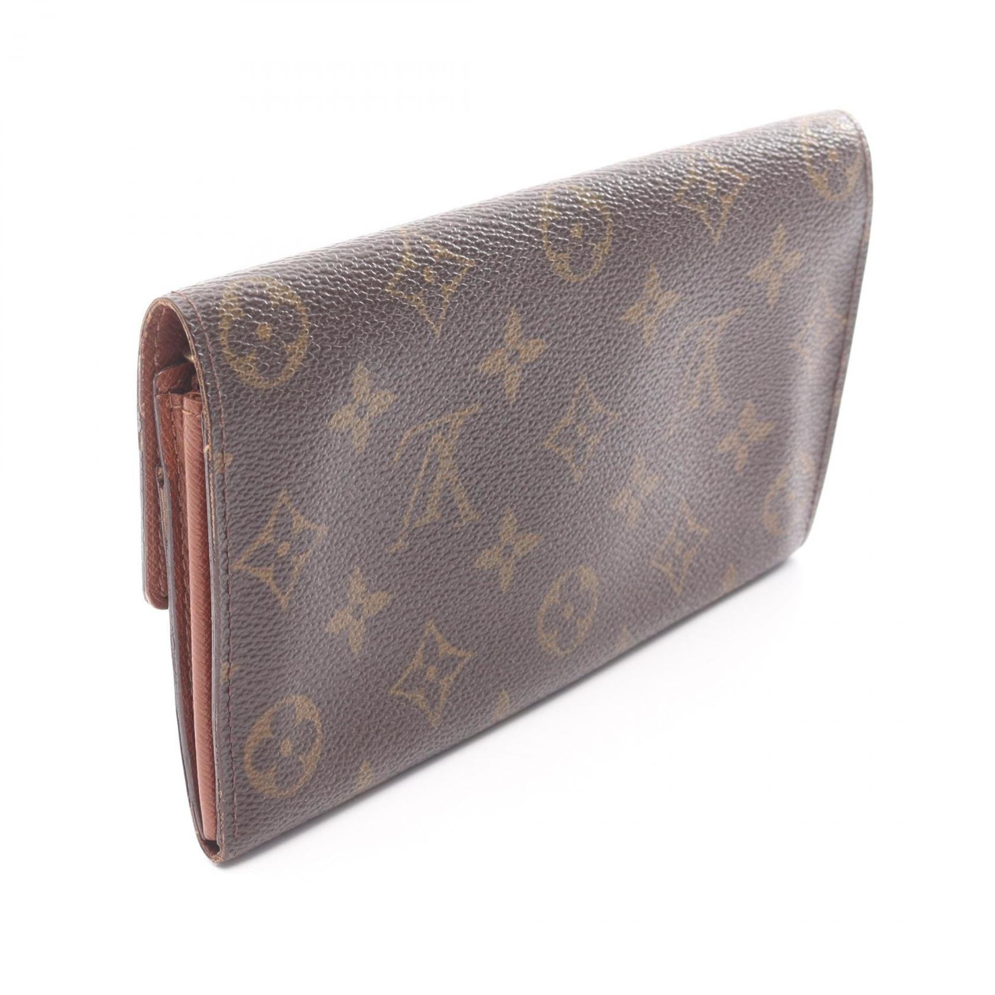 Louis Vuitton Brown Monogram Pvc Leather Long Wallet (Bi-Fold) (Pre-Owned)