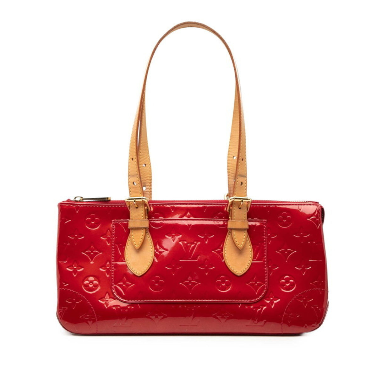 Louis Vuitton Monogram Vernis Pomme D'amour Red Color Patent Leather Handbag (Pre-Owned)