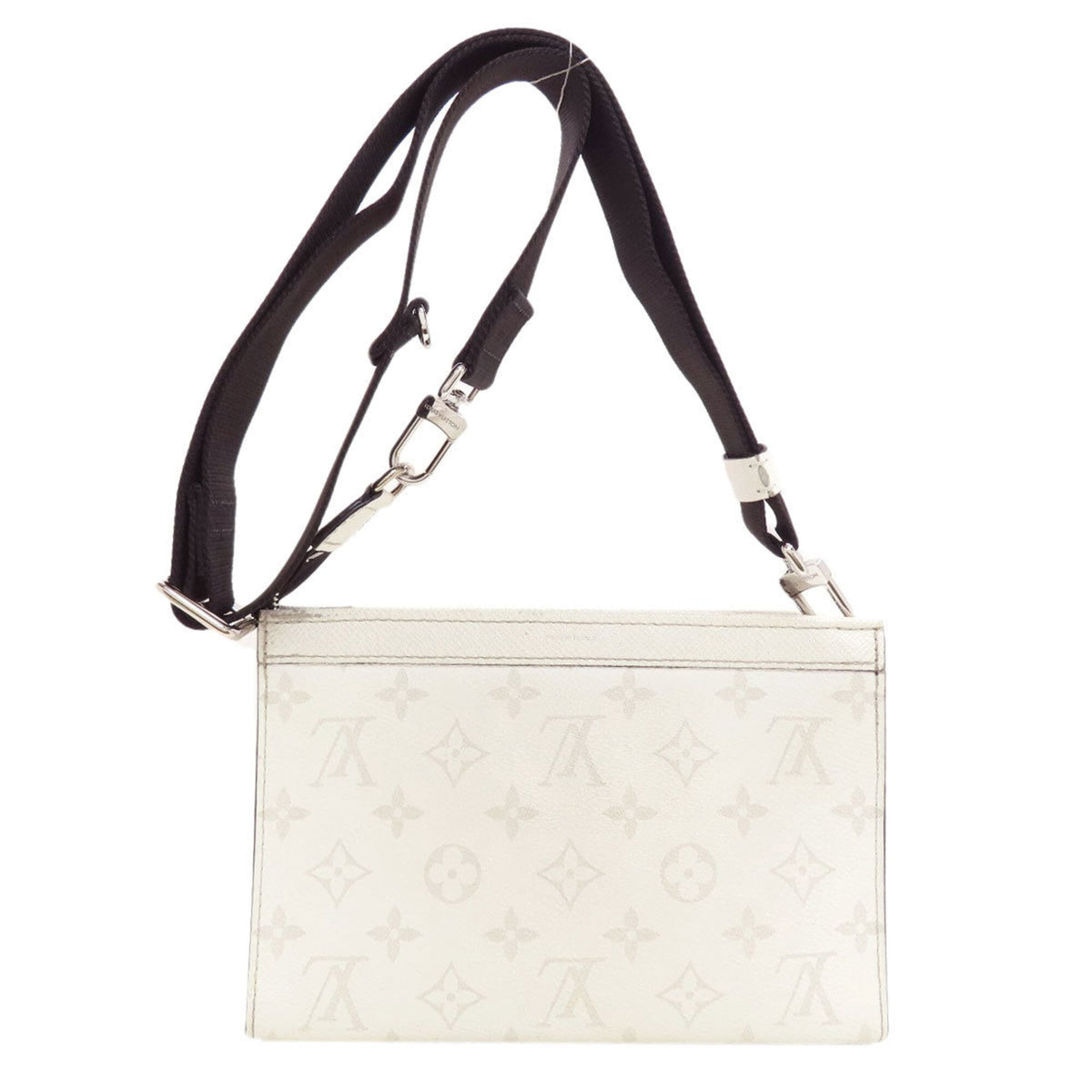 Louis Vuitton Monogram White Taigarama Shoulder Bag (Pre-Owned)