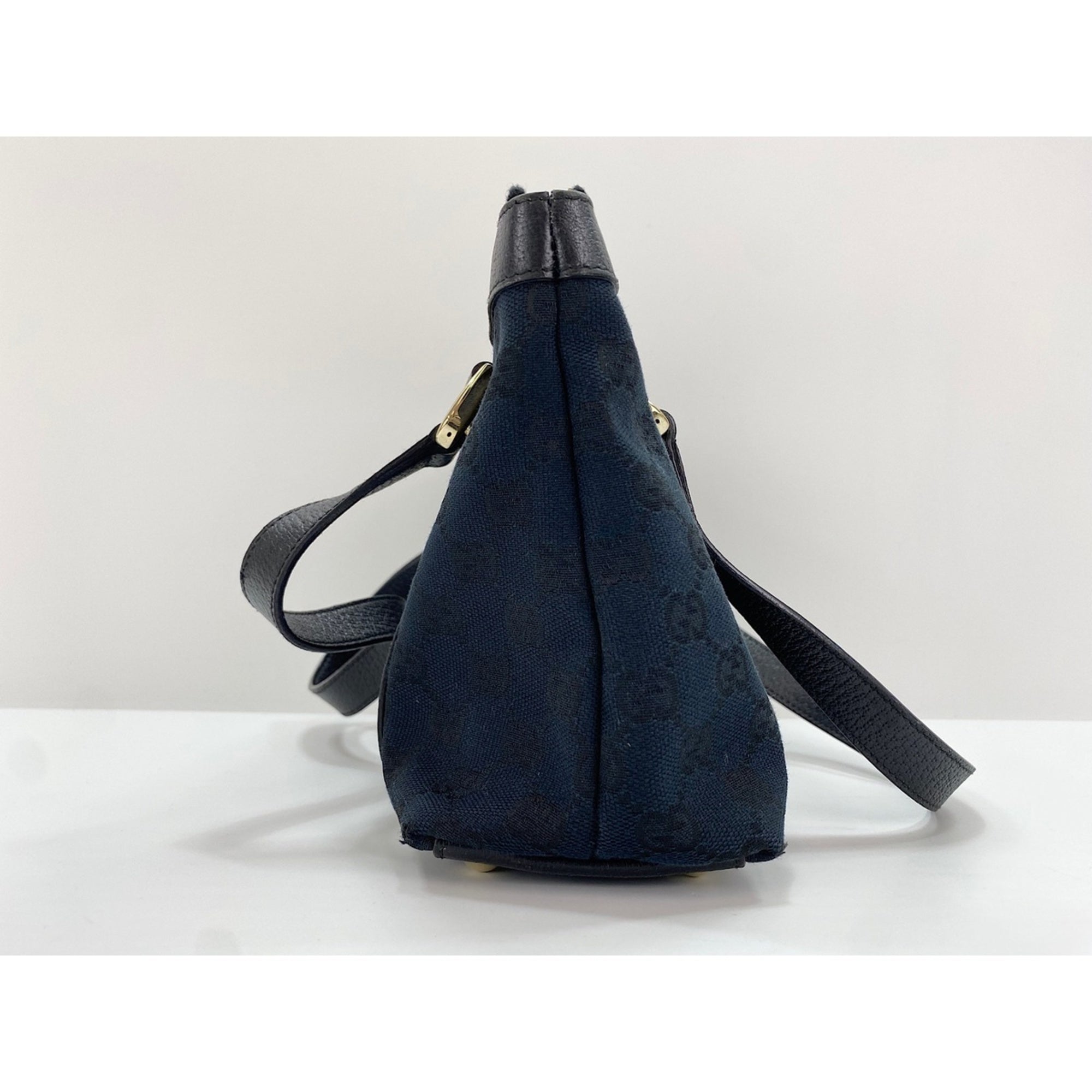 Gucci Clear Navy Gg Canvas Handbag (Pre-Owned)