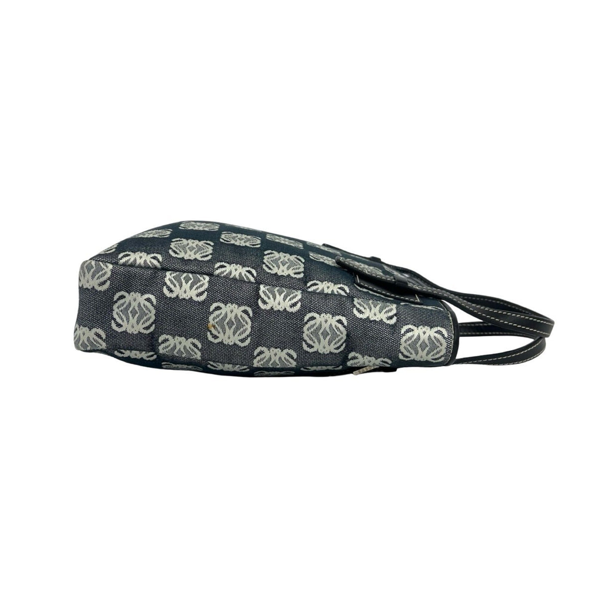 Loewe Black Gray Canvas Leather Handbag Tote Bag (Pre-Owned)