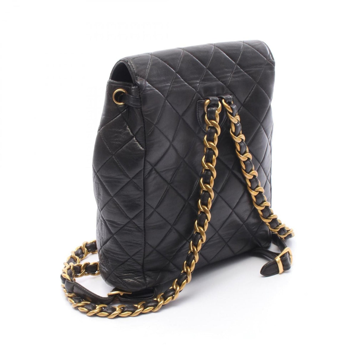 Chanel Black Leather Backpack (Pre-Owned)