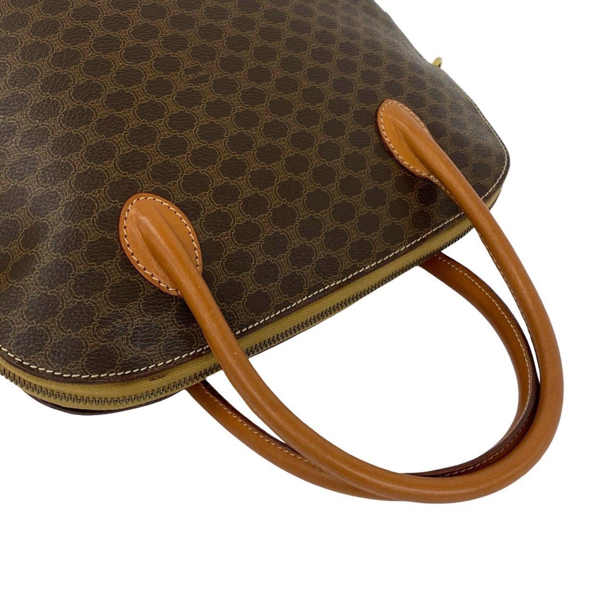 Celine Brown Pvc Leather Handbag Shoulder Bag (Pre-Owned)