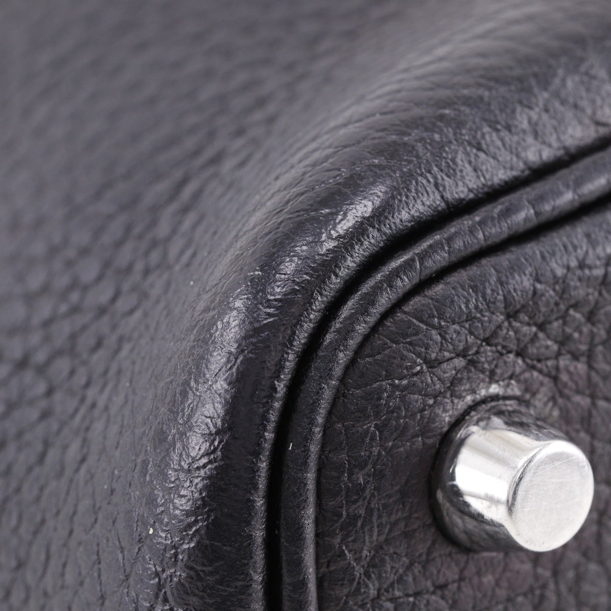 Hermes Picotin Black Taurillon Clemence Leather Handbag (Pre-Owned)