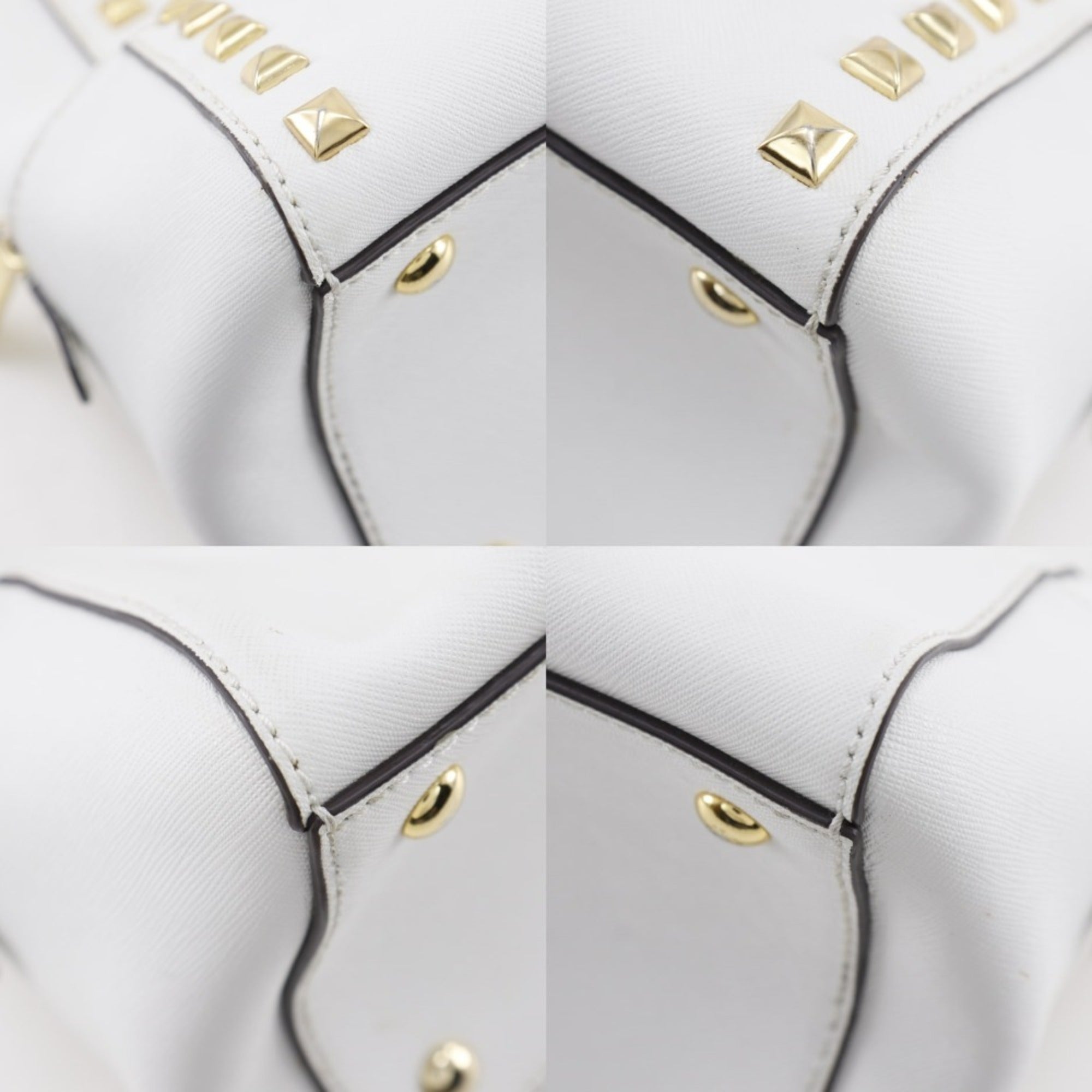 Michael Kors White Leather Handbag (Pre-Owned)