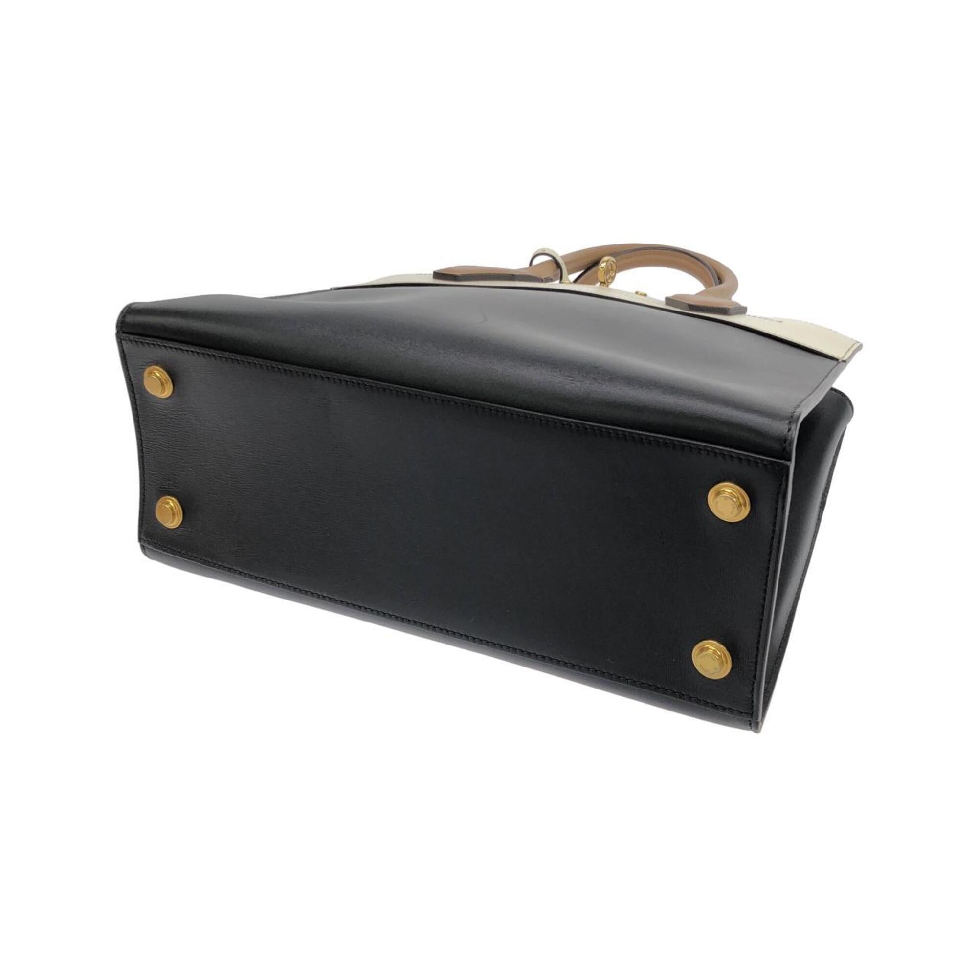 Louis Vuitton Black Leather Handbag (Pre-Owned)