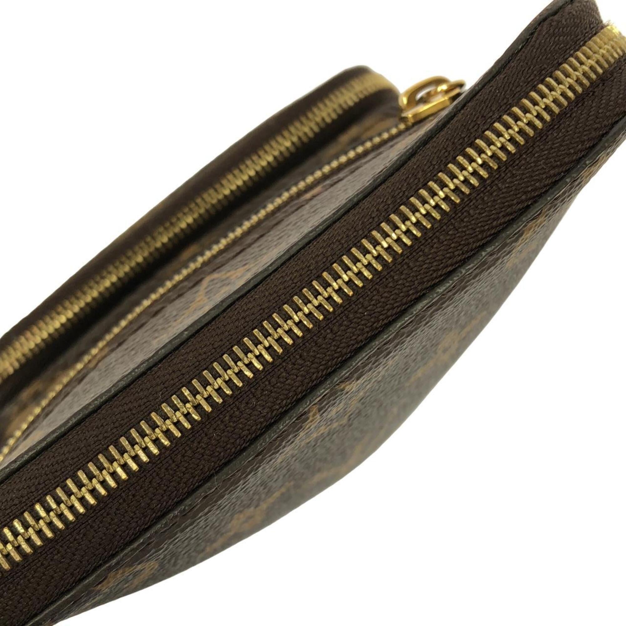 Louis Vuitton Marron Coated Canvas Shoulder Bag (Pre-Owned)