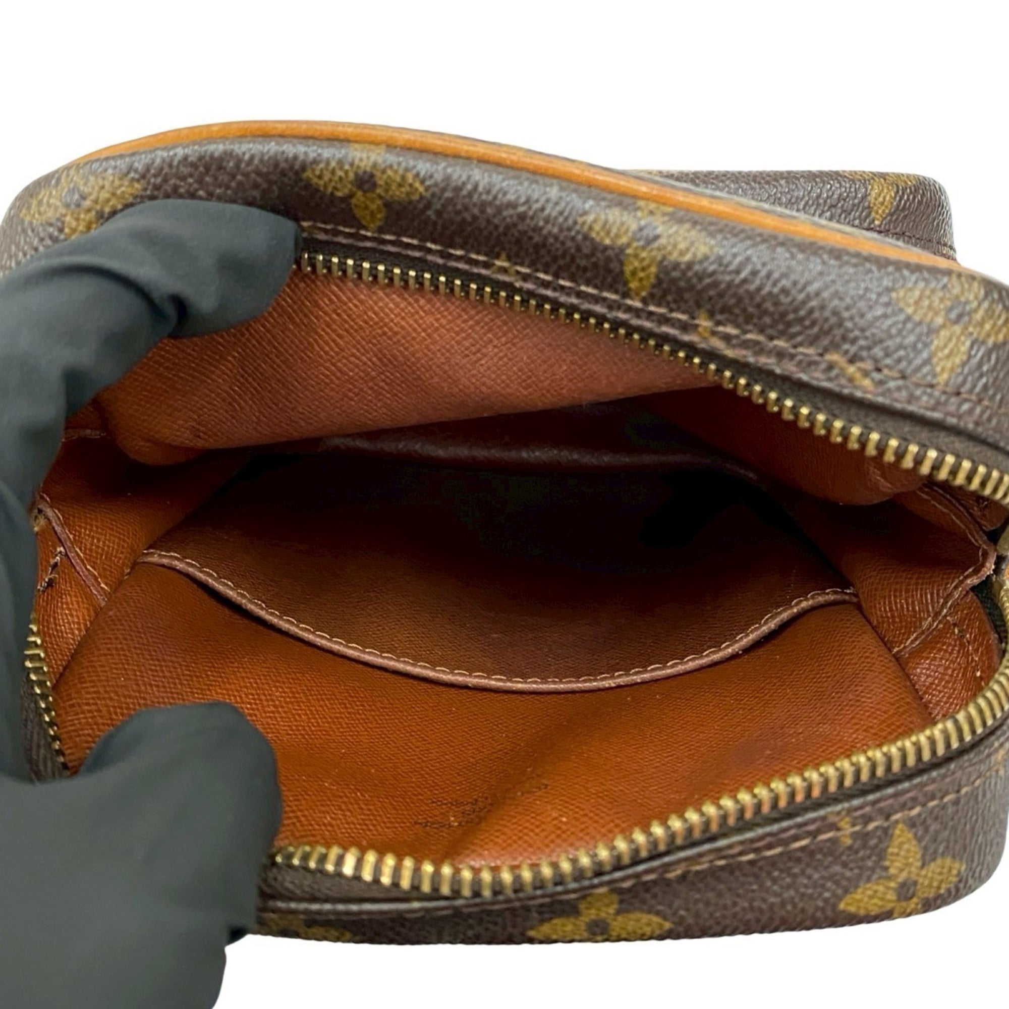 Louis Vuitton Brown Leather Pvc Pochette Shoulder Bag (Pre-Owned)