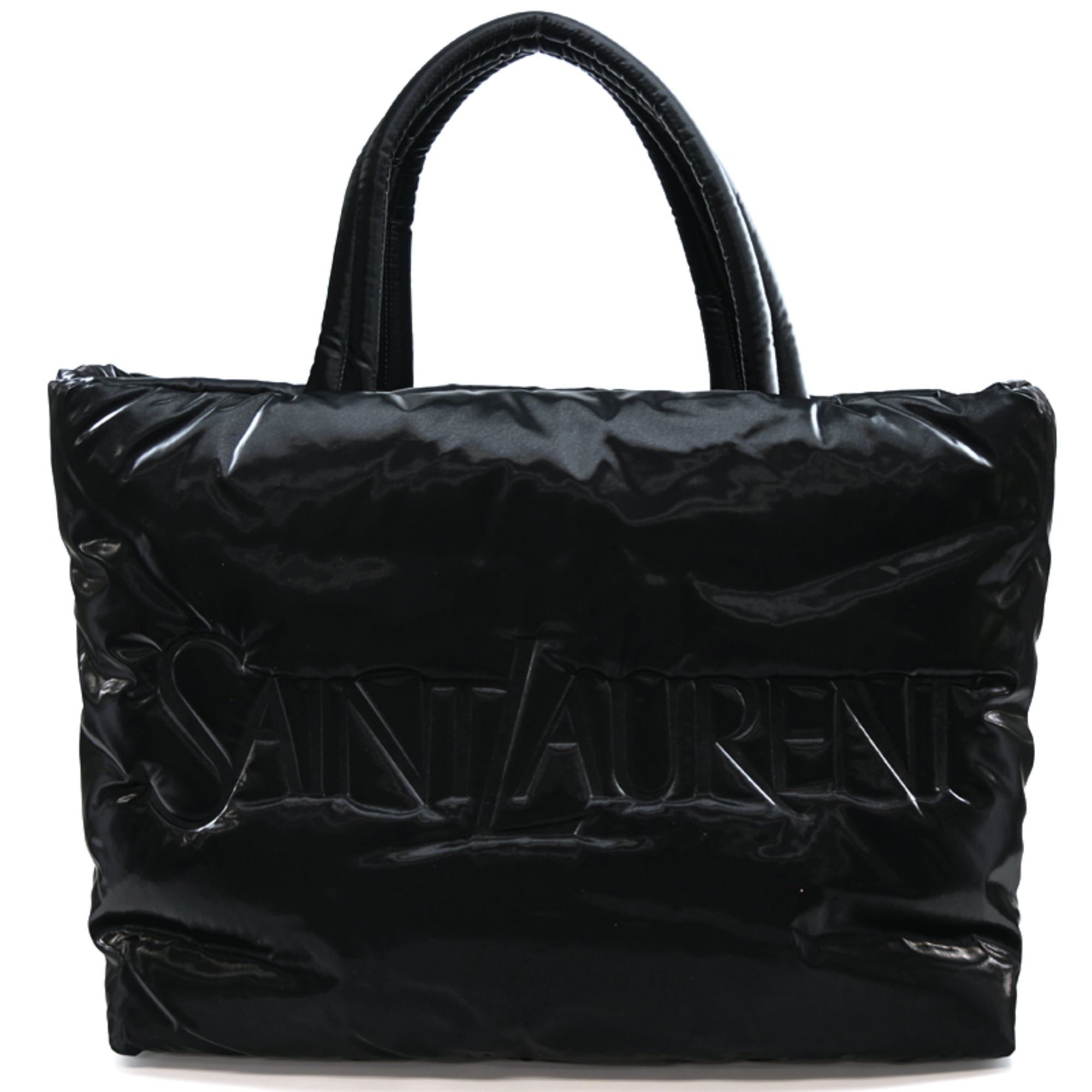 Saint Laurent Black Nylon Tote Bag (Pre-Owned)