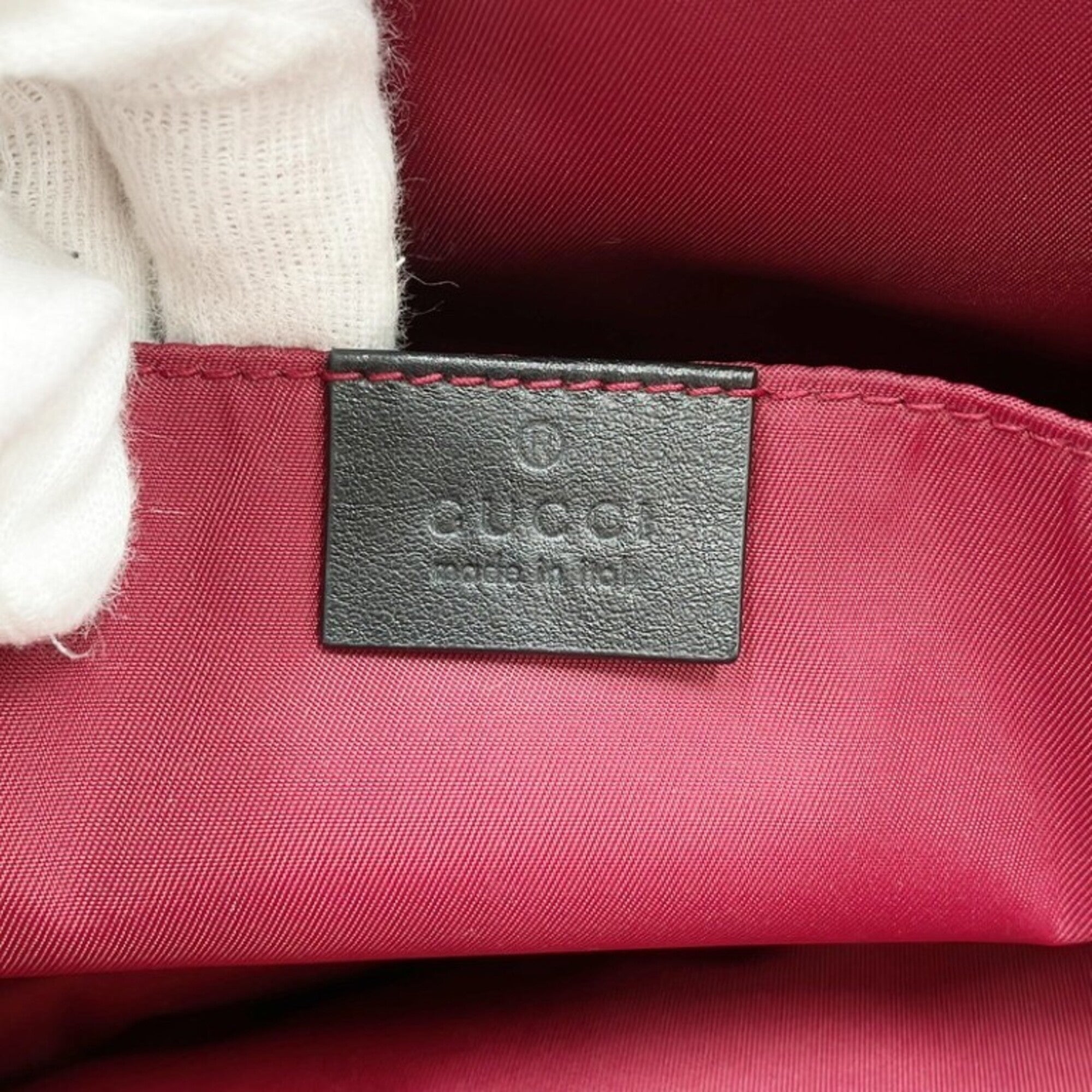 Gucci Beige Wool Leather Handbag (Pre-Owned)