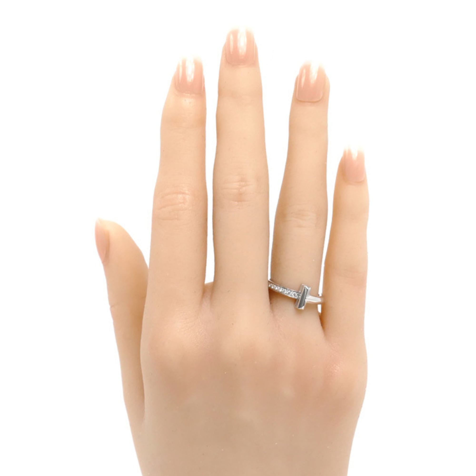 Tiffany White Gold (18K) Band Ring (Pre-Owned)