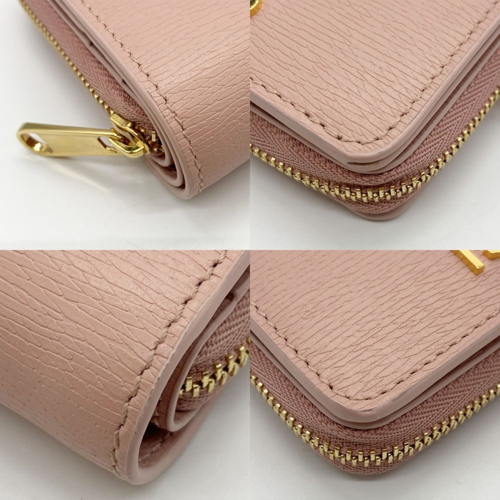 Gucci Light Pink Leather Coin Purse/Coin Case (Pre-Owned)