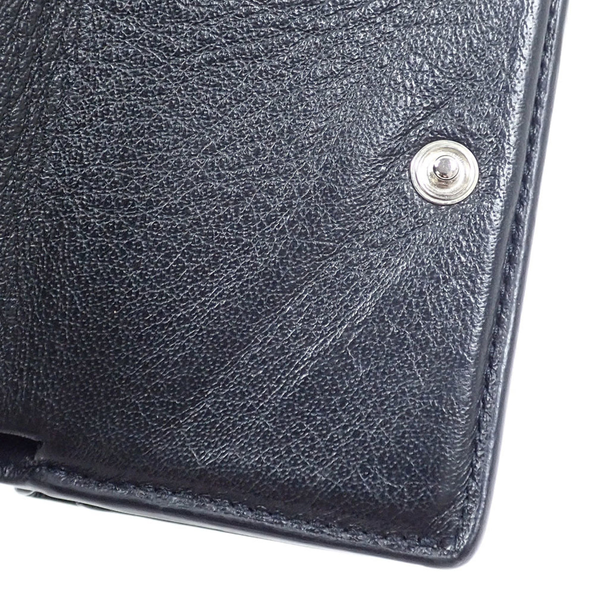 Balenciaga Black Leather Wallet (Tri-Fold) (Pre-Owned)