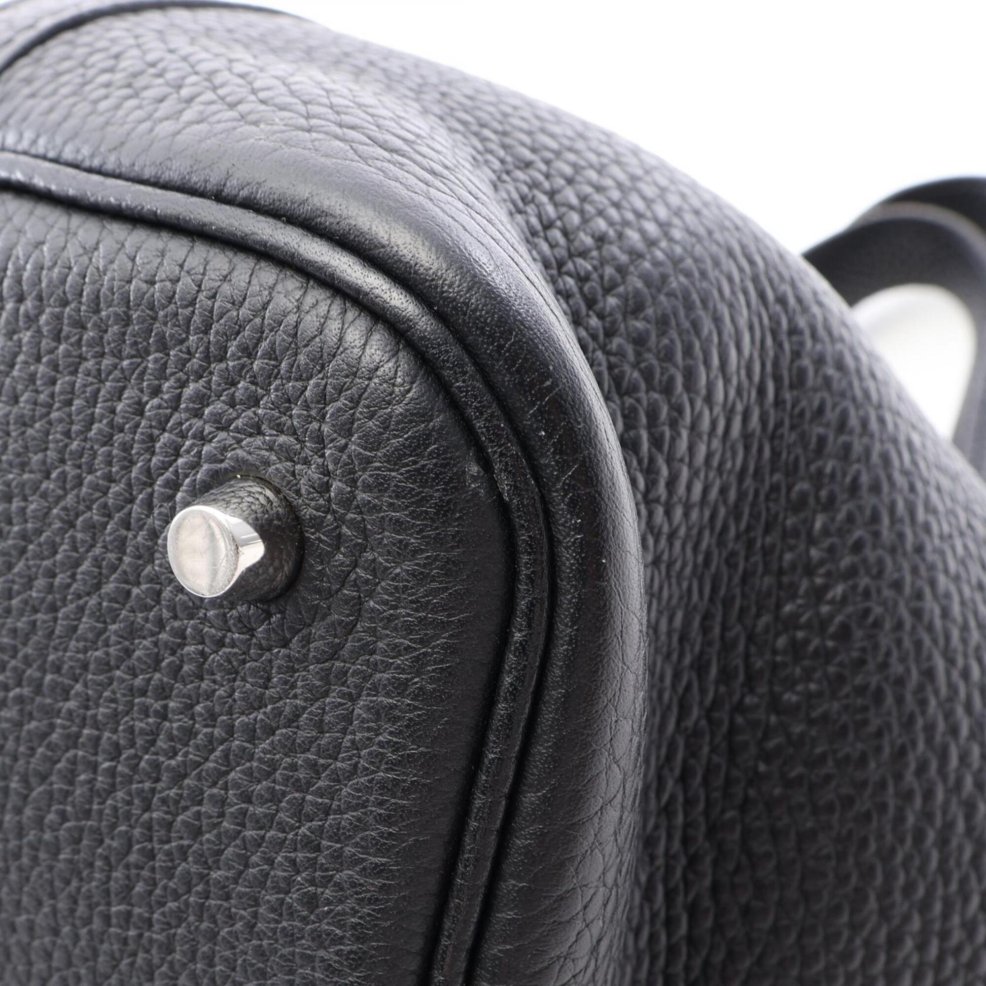 Hermes Black Taurillon Clemence Leather Handbag (Pre-Owned)